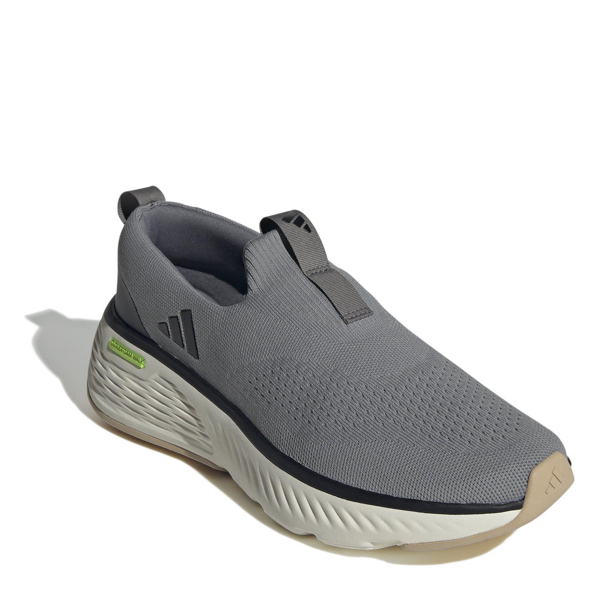Grigio/Bianco - adidas - Cloudfoam Go Lounger Slip On Walking Shoes - 3