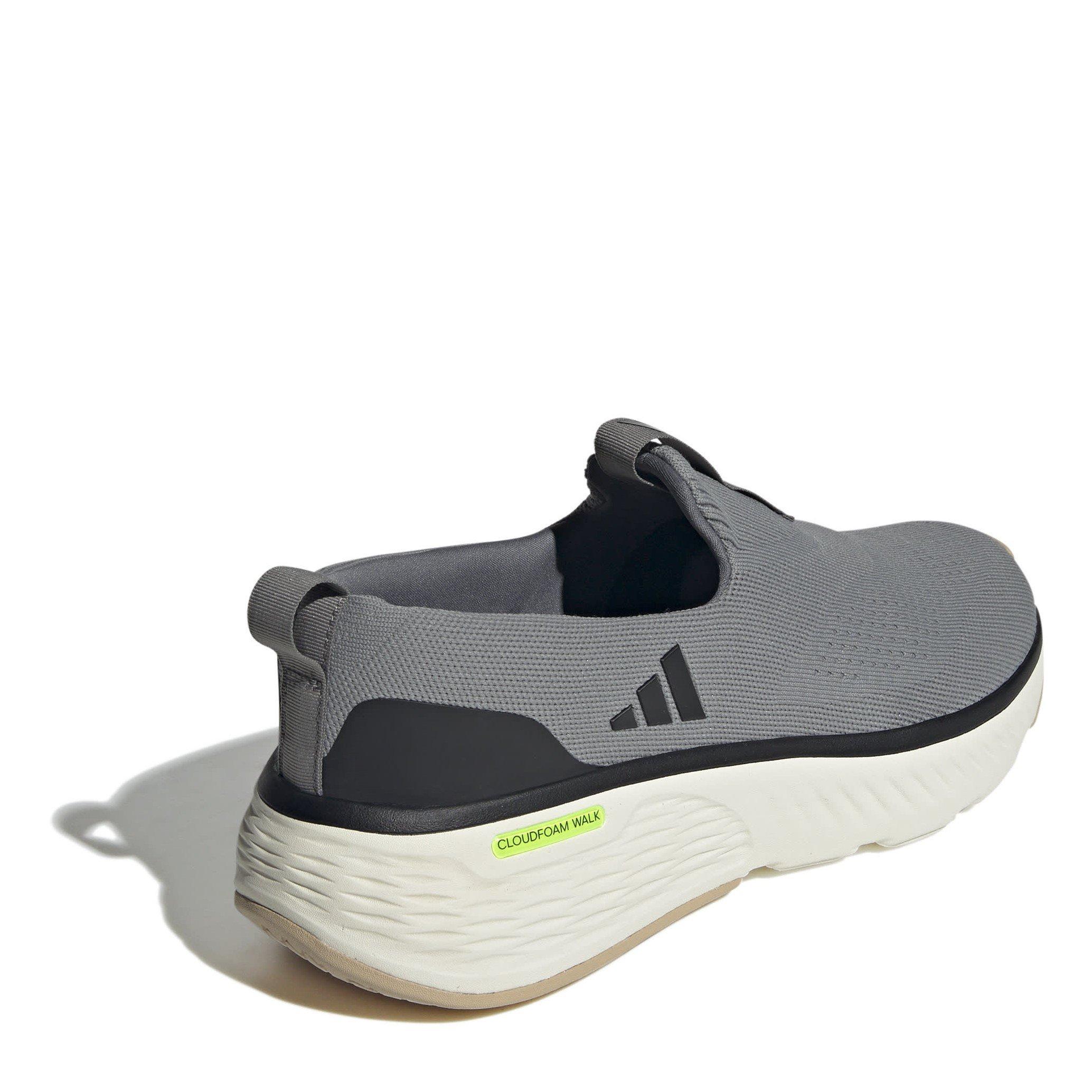 Grigio/Bianco - adidas - Cloudfoam Go Lounger Slip On Walking Shoes - 4
