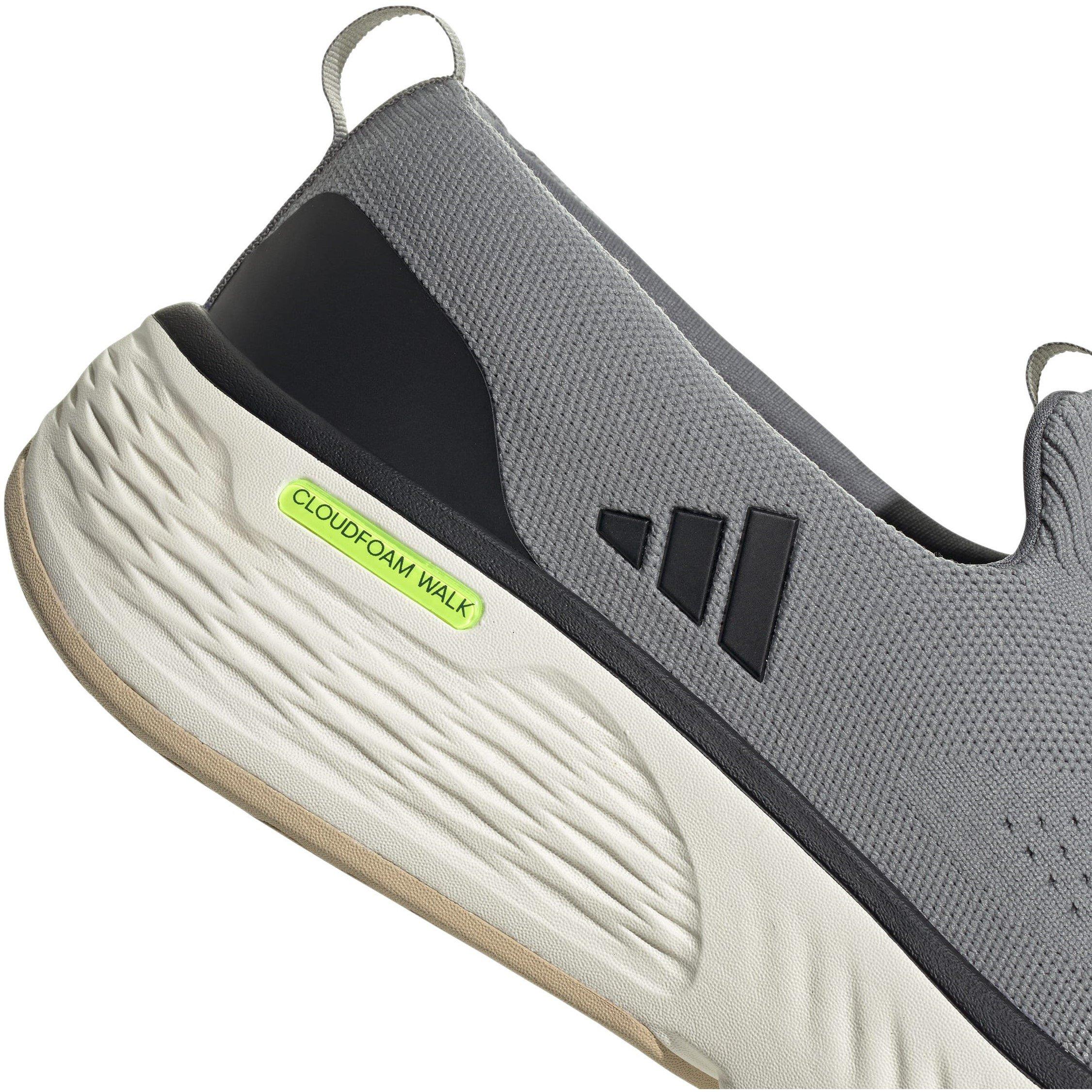 Grigio/Bianco - adidas - Cloudfoam Go Lounger Slip On Walking Shoes - 9