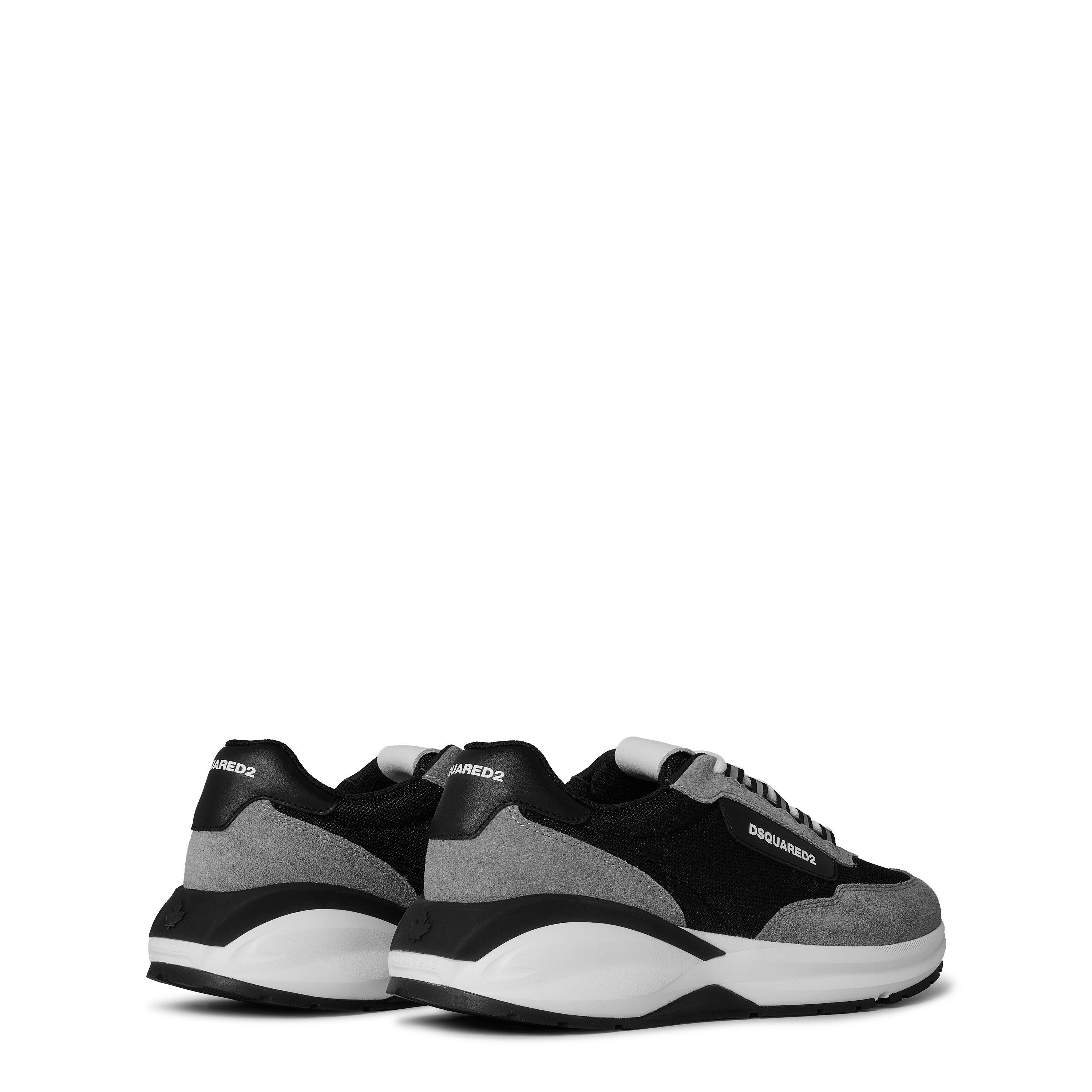 Dark Grey/Black - DSquared2 - Suede Dash Sneakers - 5