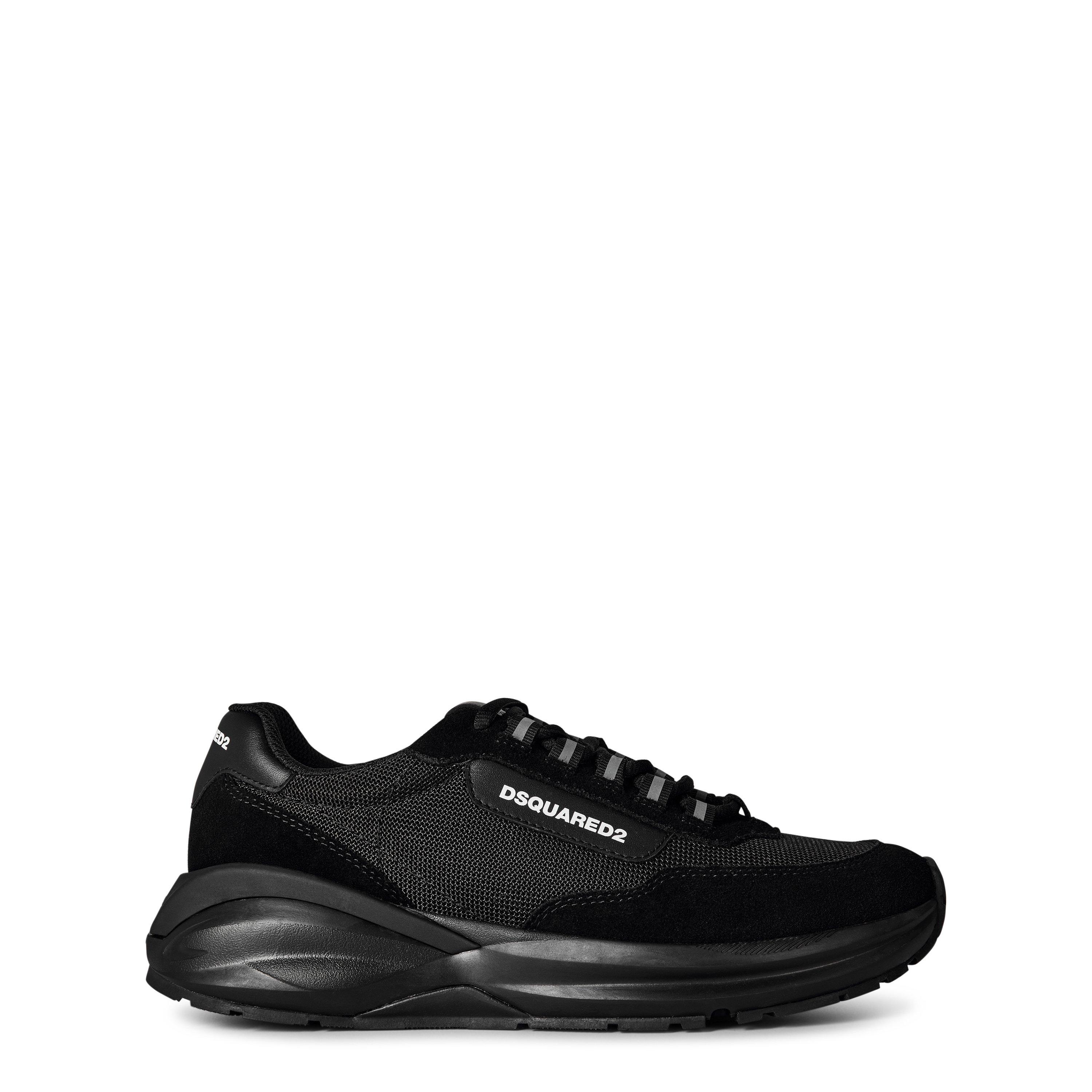 DSquared2 Suede Dash Sneakers - Black/Black - Size 10 (44)
