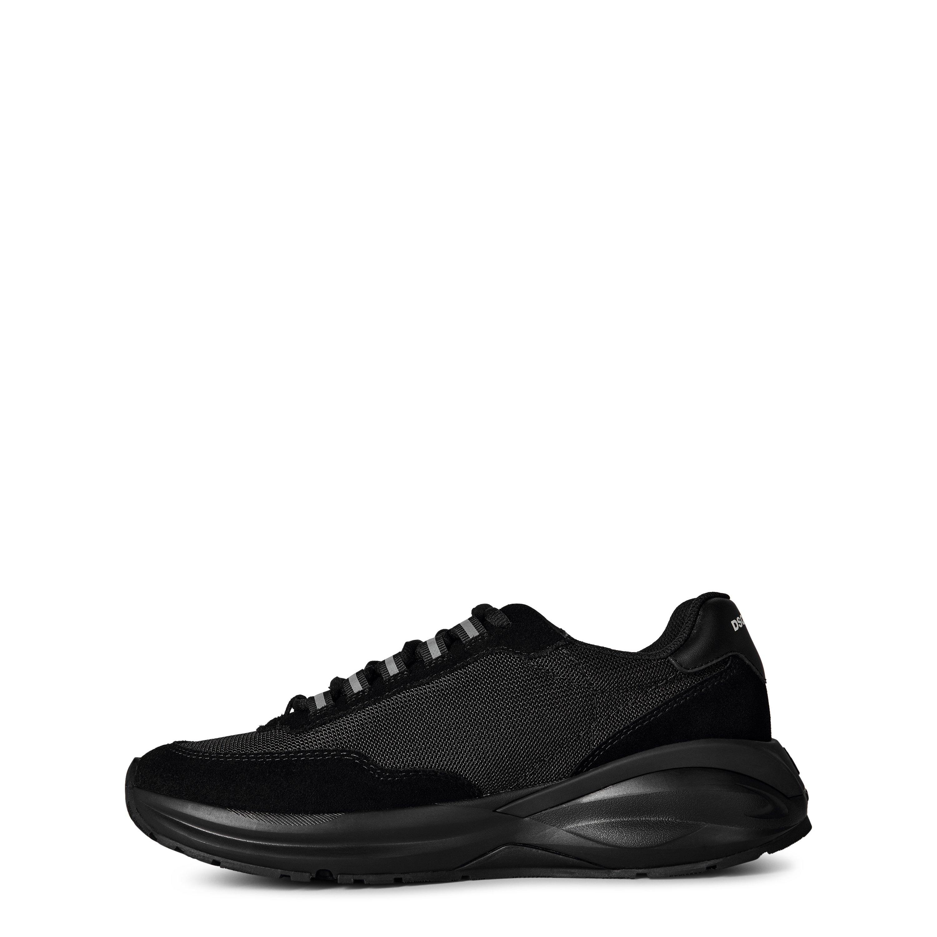 Black/Black - DSquared2 - Suede Dash Sneakers - 3