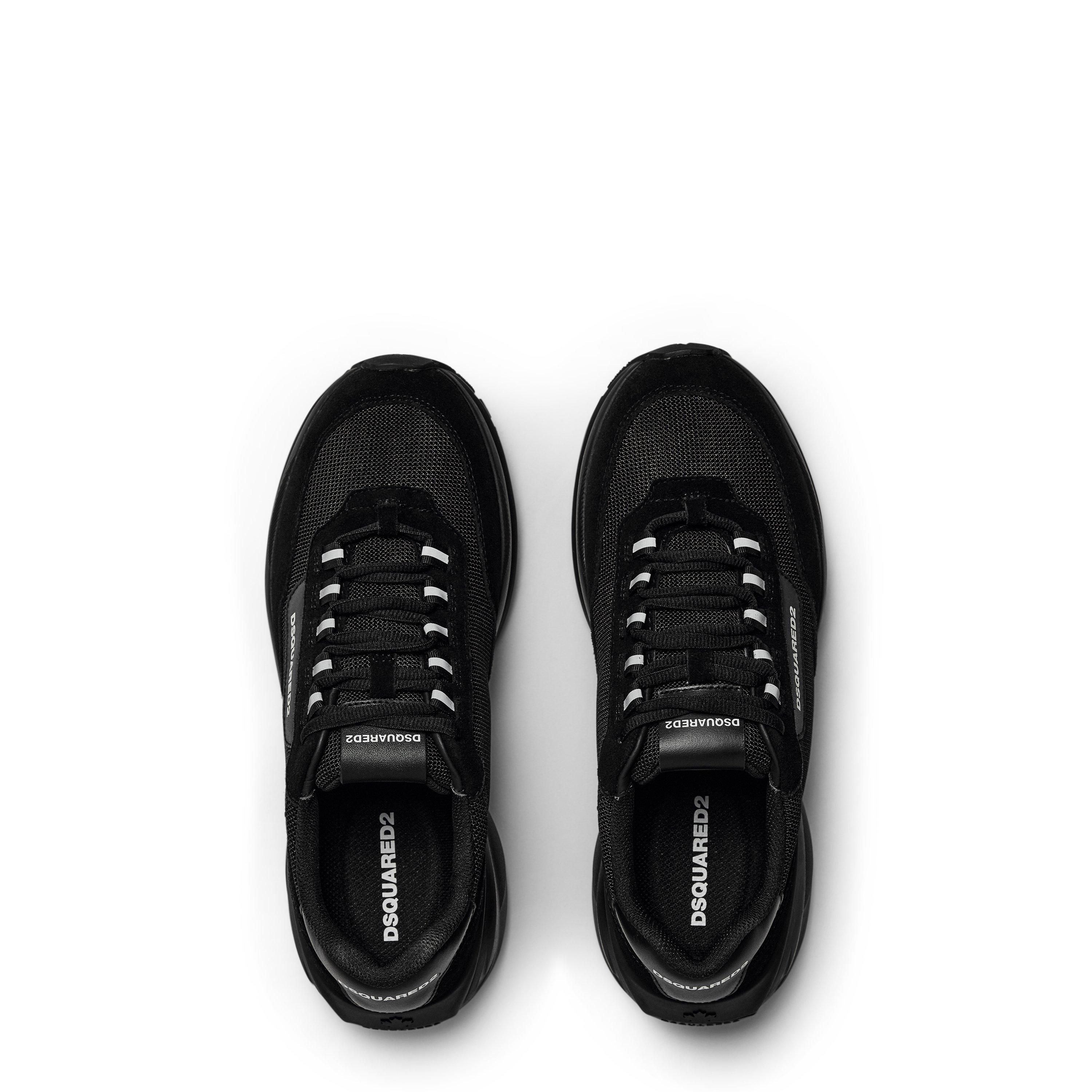 Black/Black - DSquared2 - Suede Dash Sneakers - 6