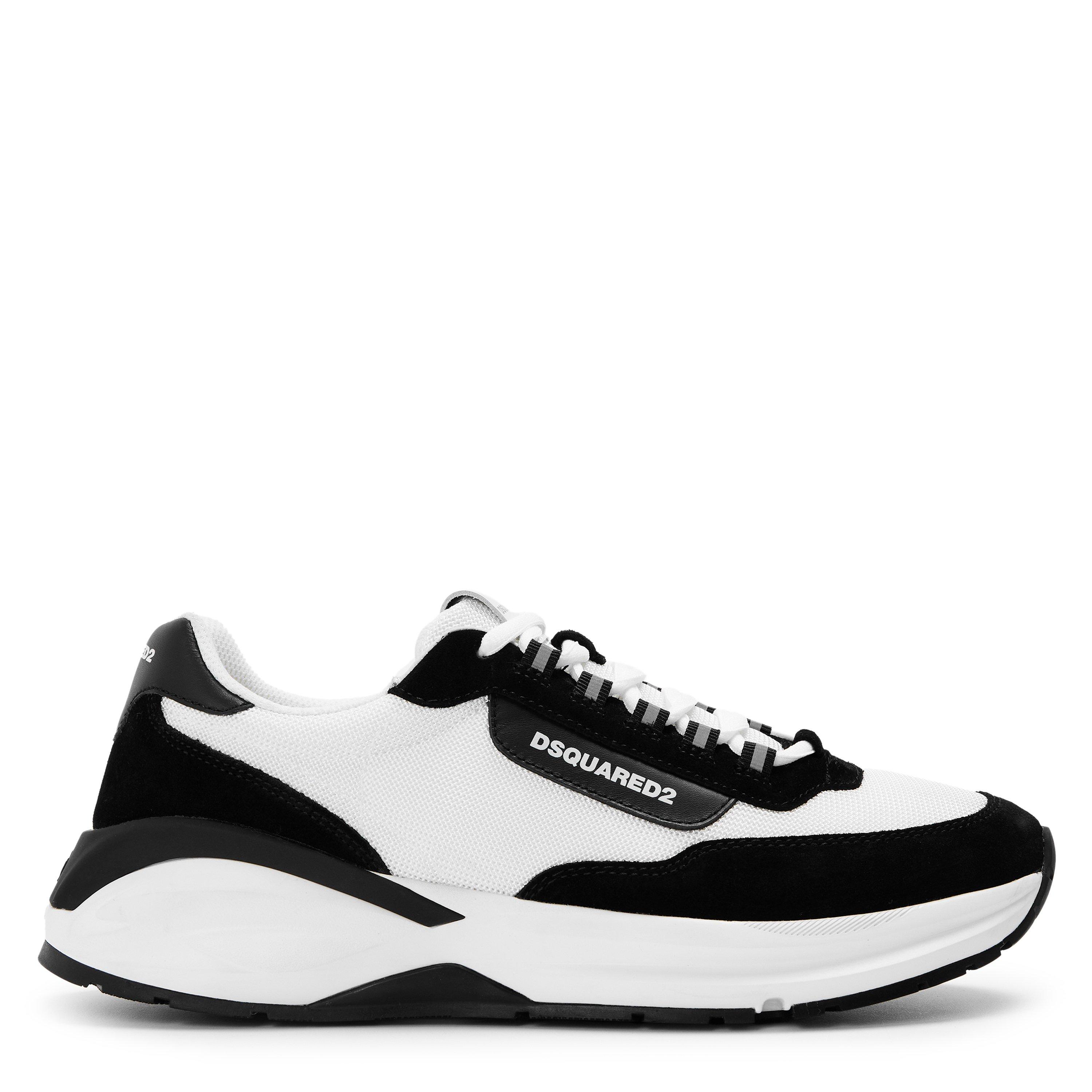 DSquared2 Suede Dash Sneakers - Black/White - Size 10 (44)