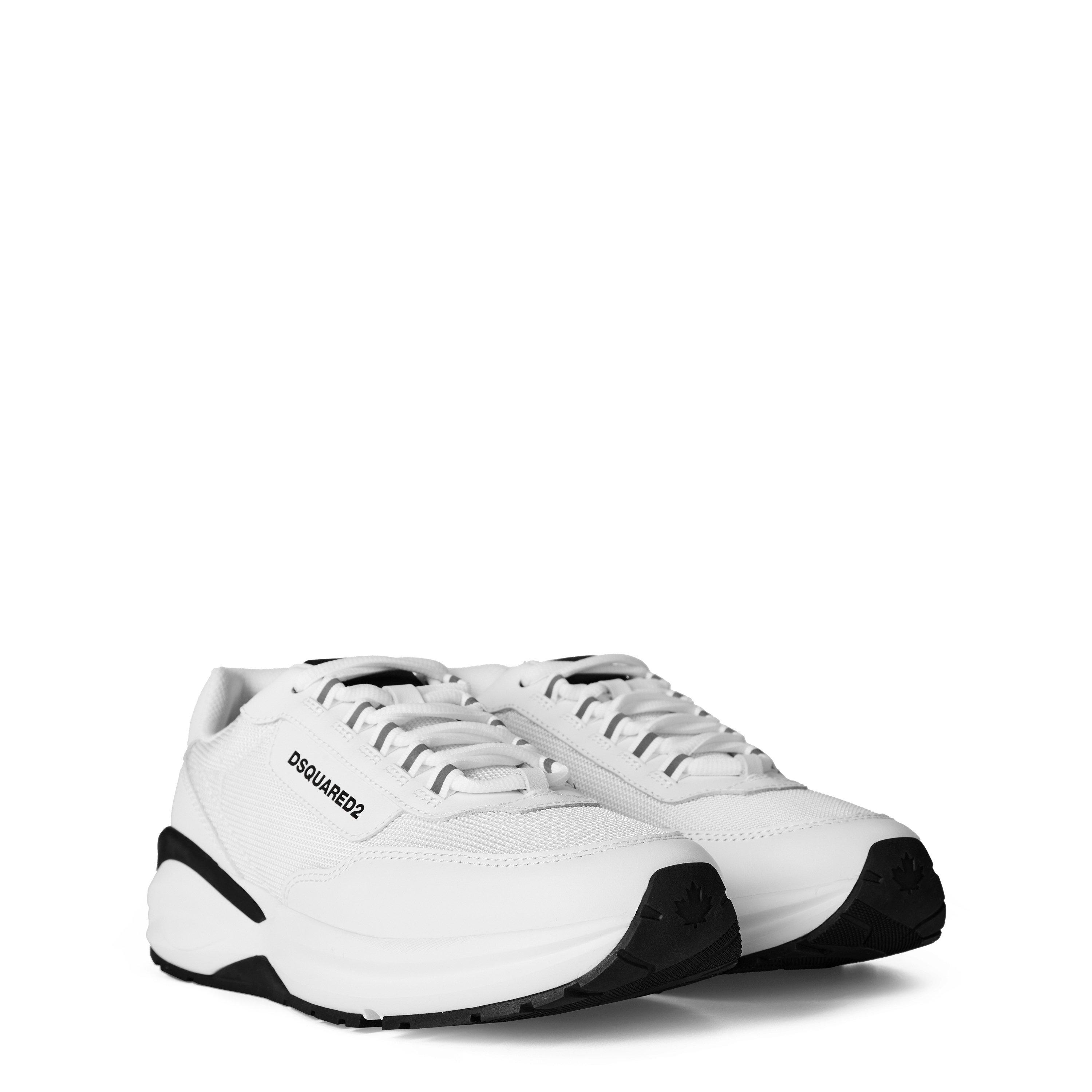 White/White - DSquared2 - Leather Dash Sneakers - 4