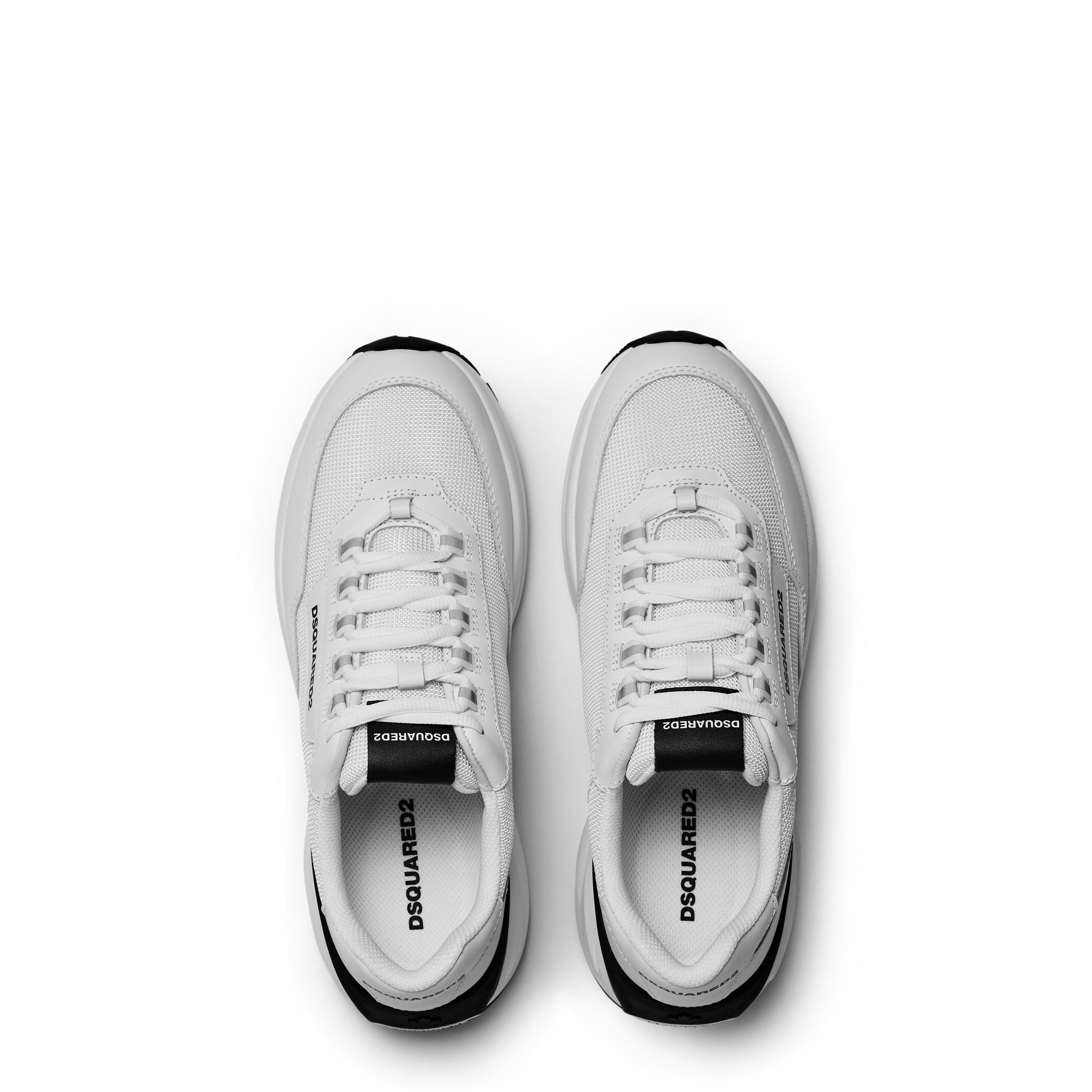 White/White - DSquared2 - Leather Dash Sneakers - 6