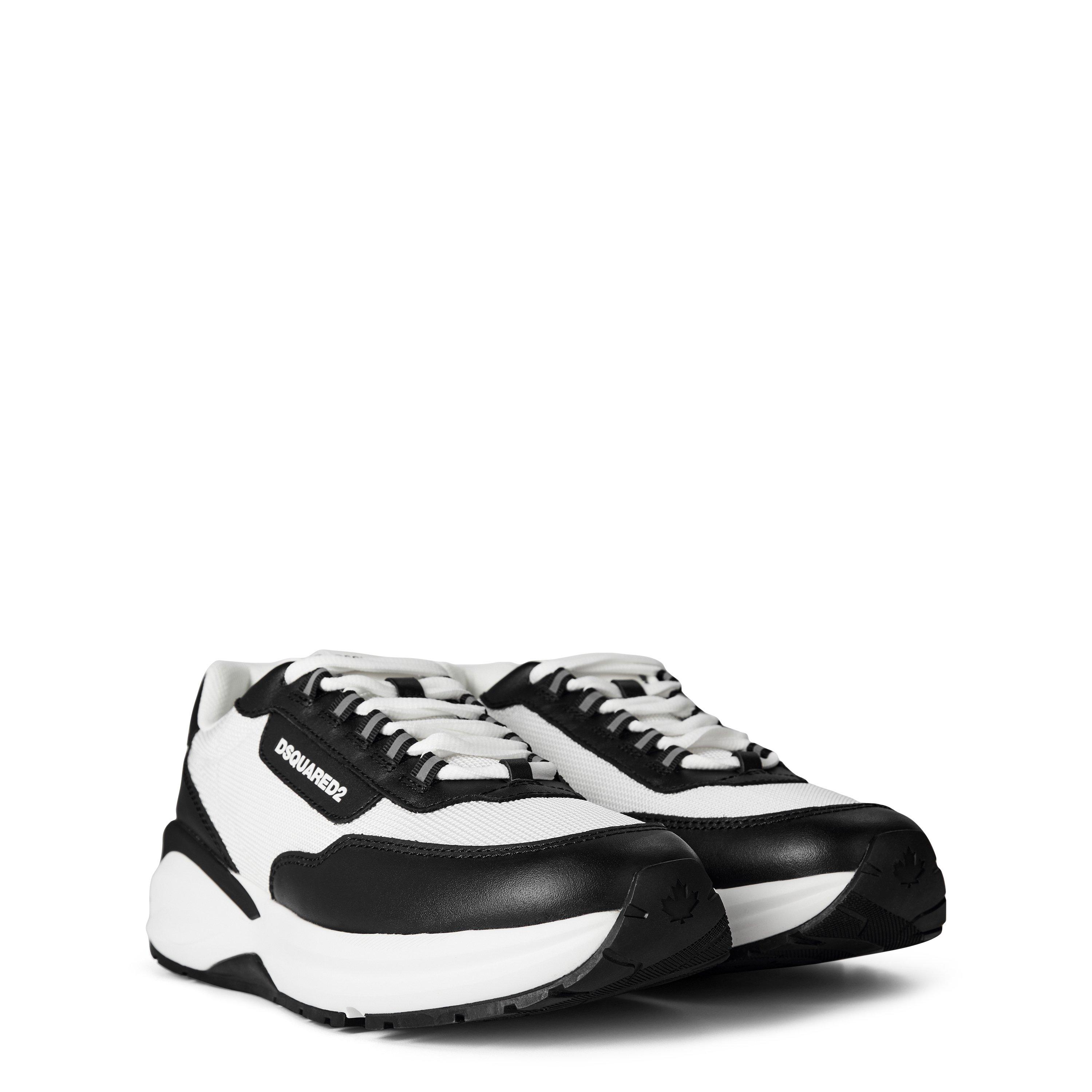 Black/White - DSquared2 - Leather Dash Sneakers - 4