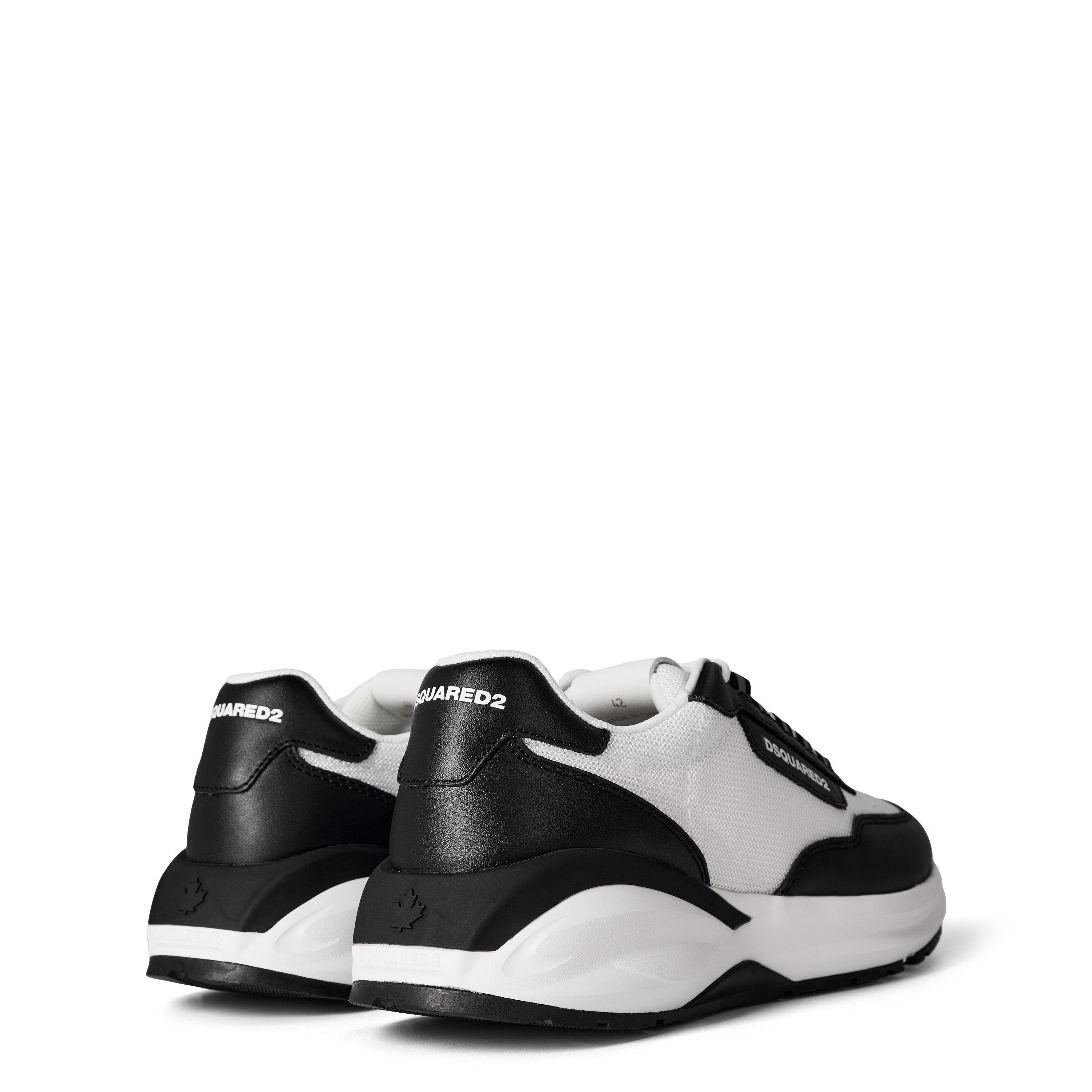 Black/White - DSquared2 - Leather Dash Sneakers - 5