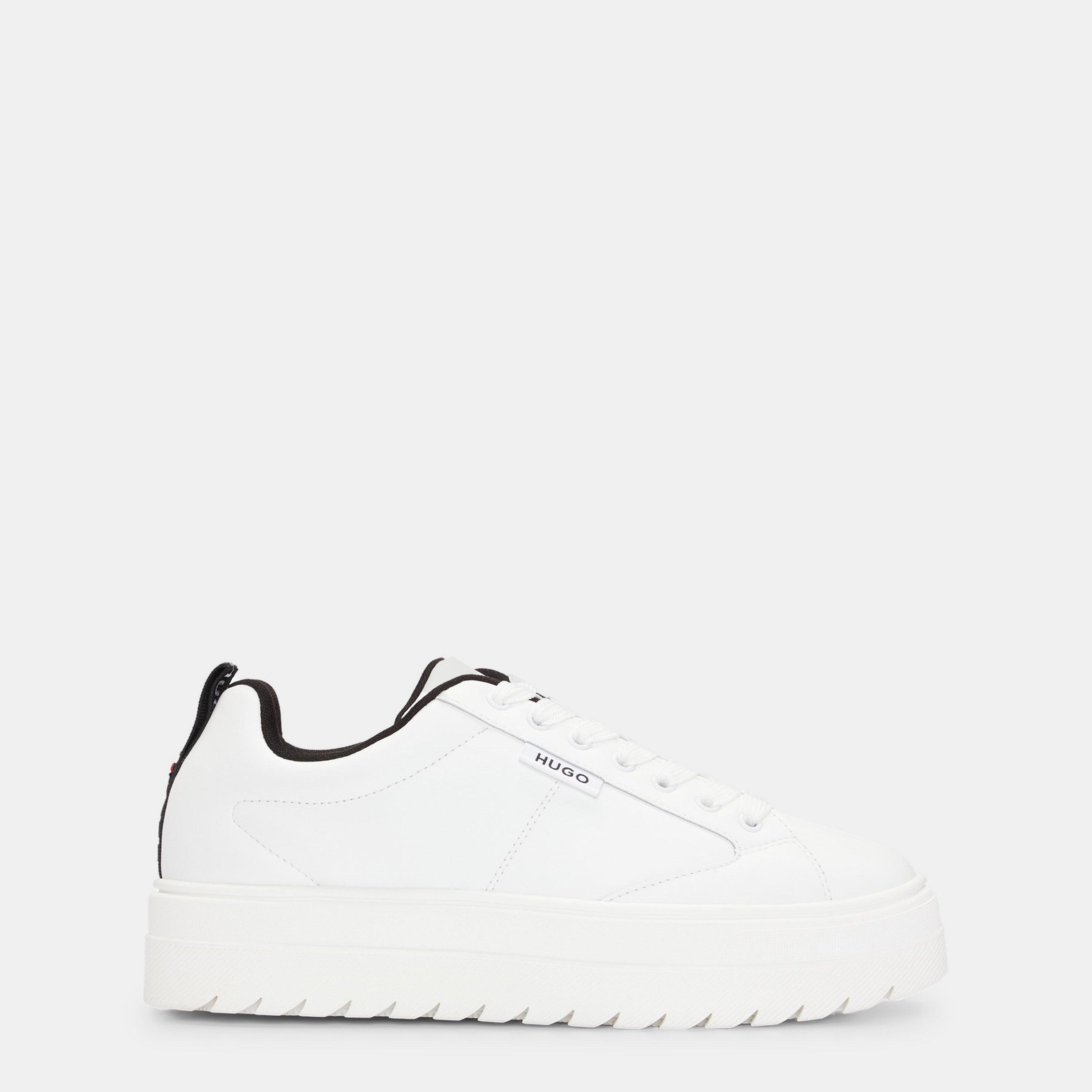White - Hugo - Women's Lyssa Platform Trainers - 1