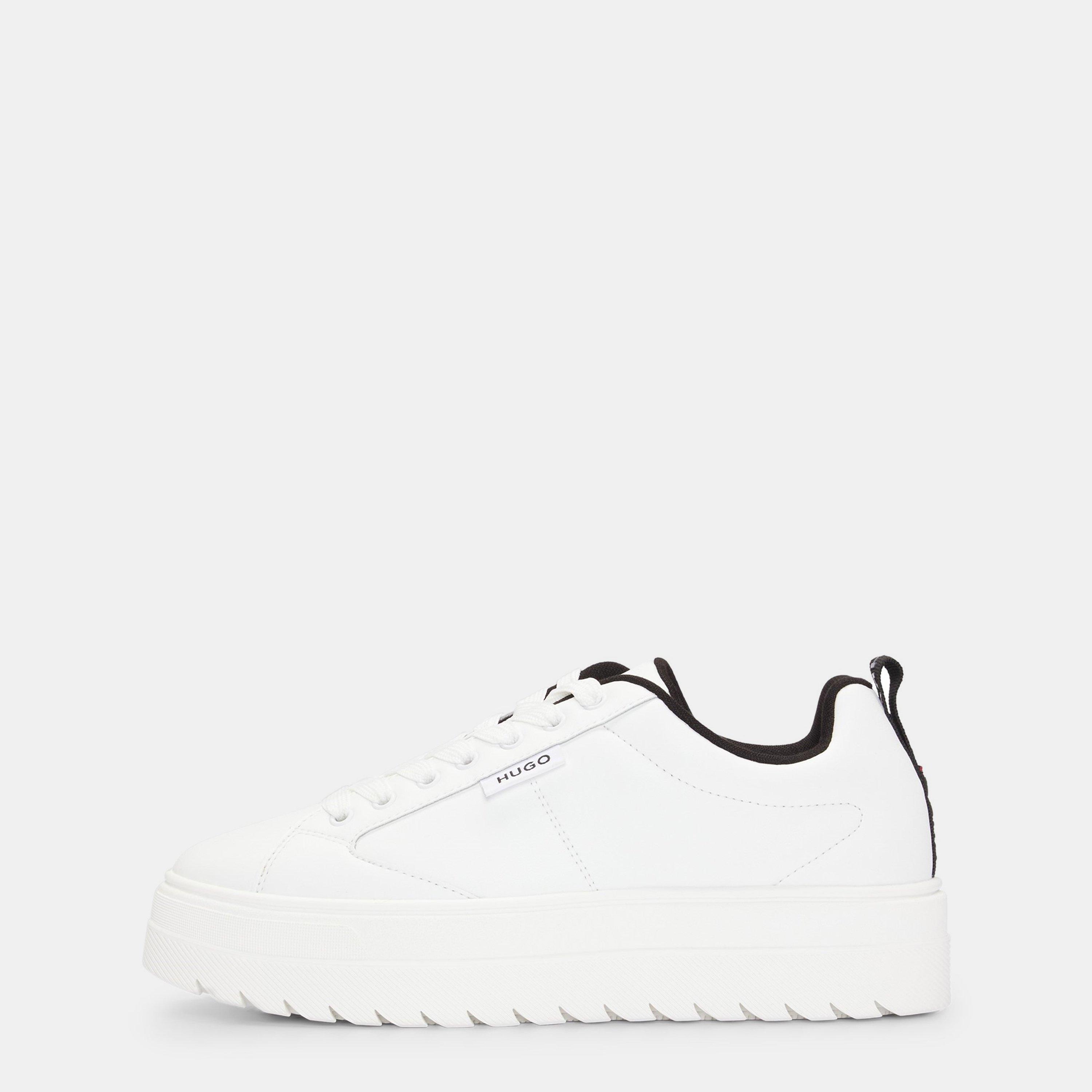 White - Hugo - Women's Lyssa Platform Trainers - 2
