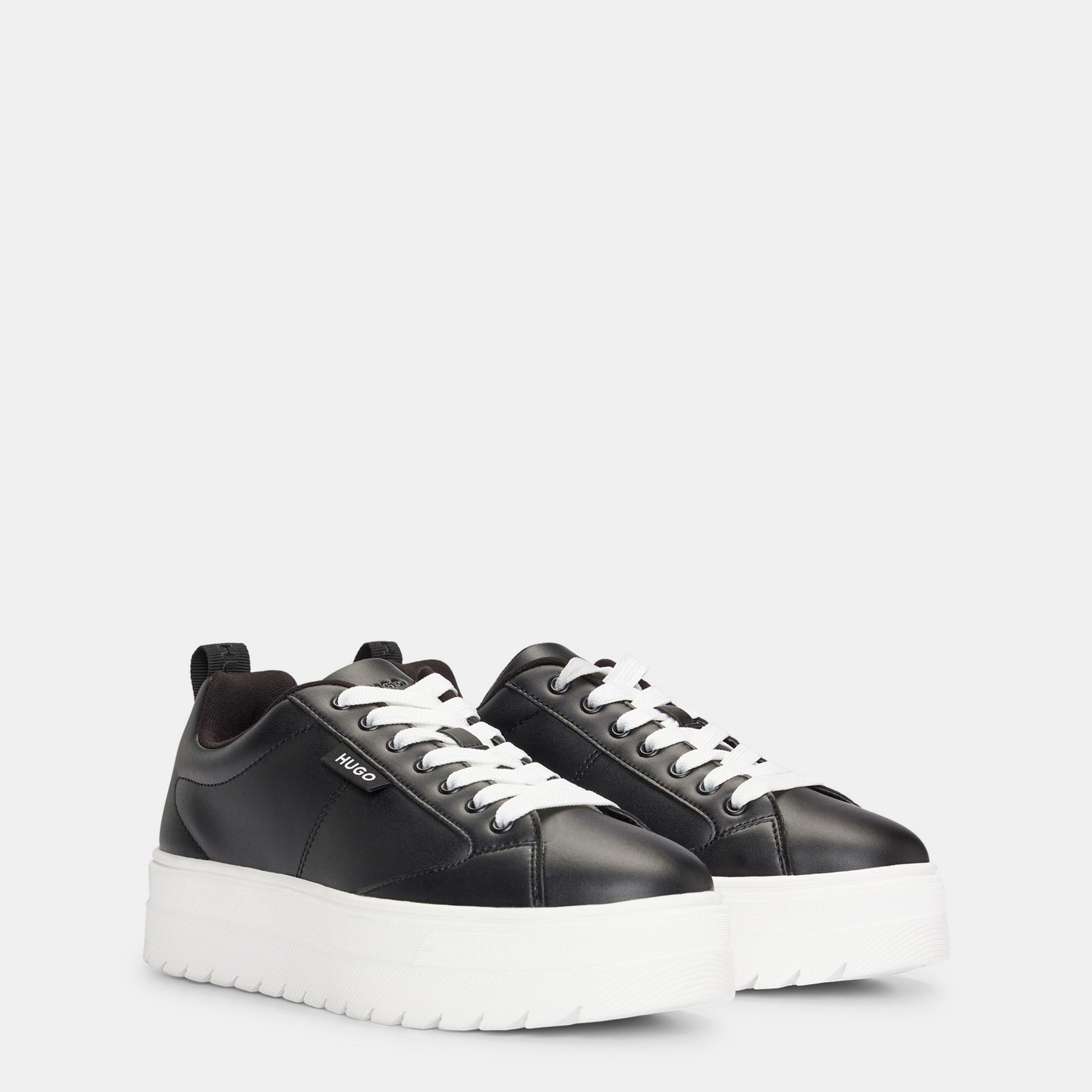 Black - Hugo - Women's Lyssa Platform Trainers - 5