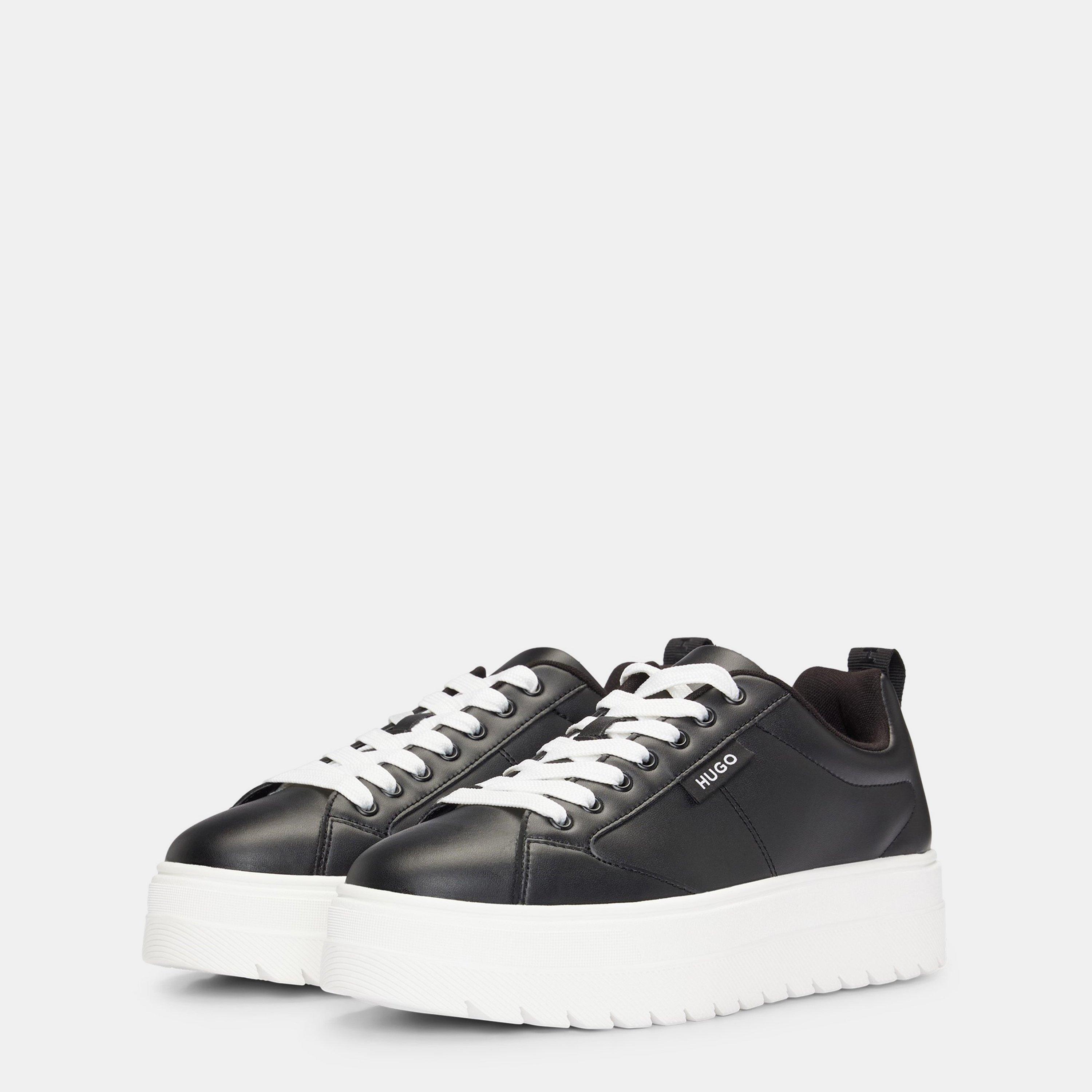 Black - Hugo - Women's Lyssa Platform Trainers - 8