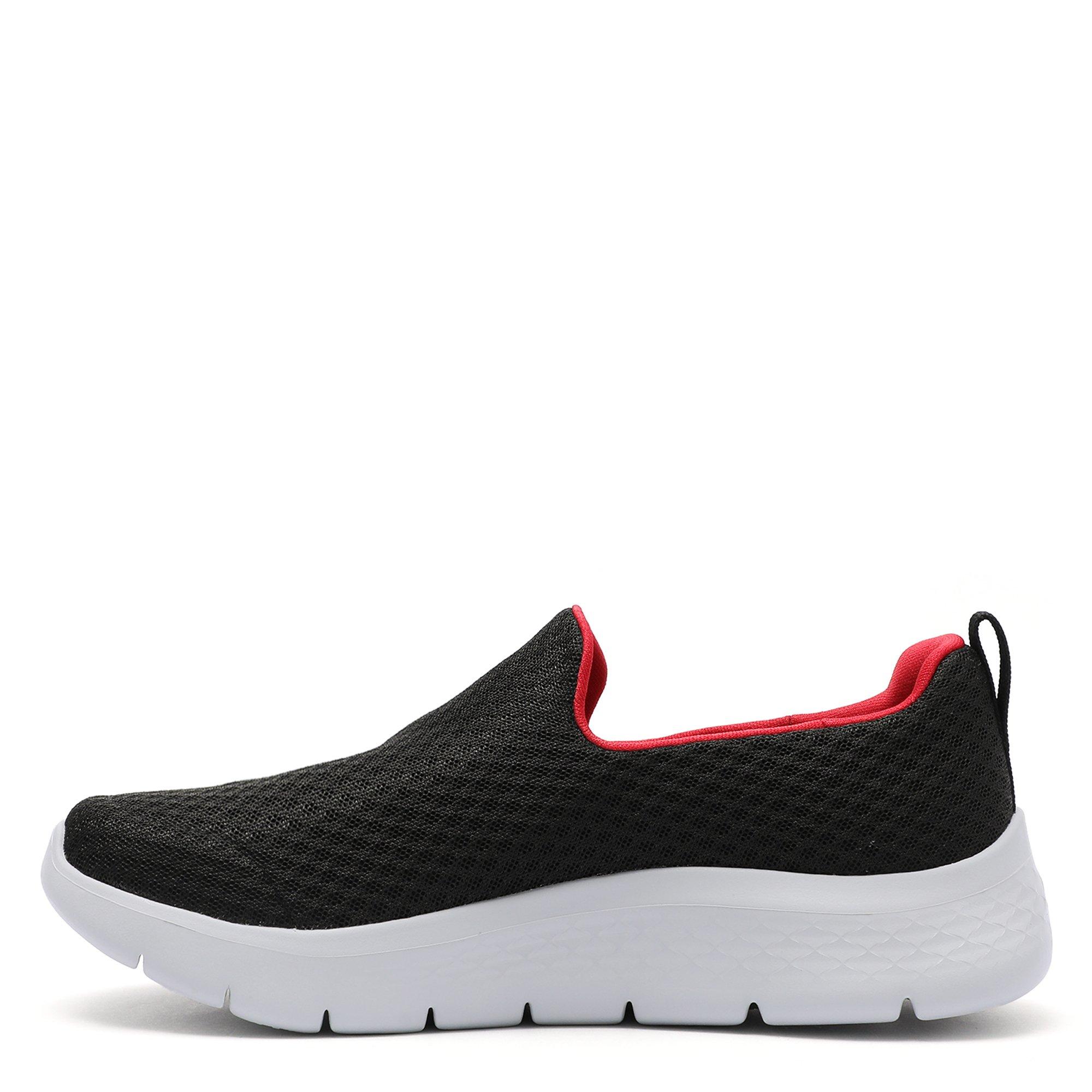 Black/Red - Skechers - GOwalk Flex Mens Slip On Trainers - 2