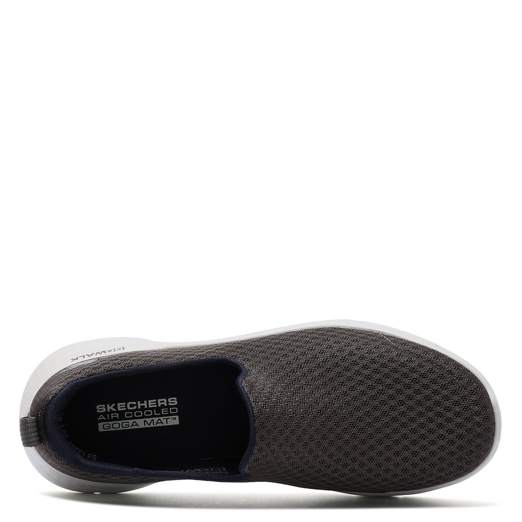 TAUPE/NAVY  - Skechers - GOwalk Flex Mens Slip On Trainers - 3