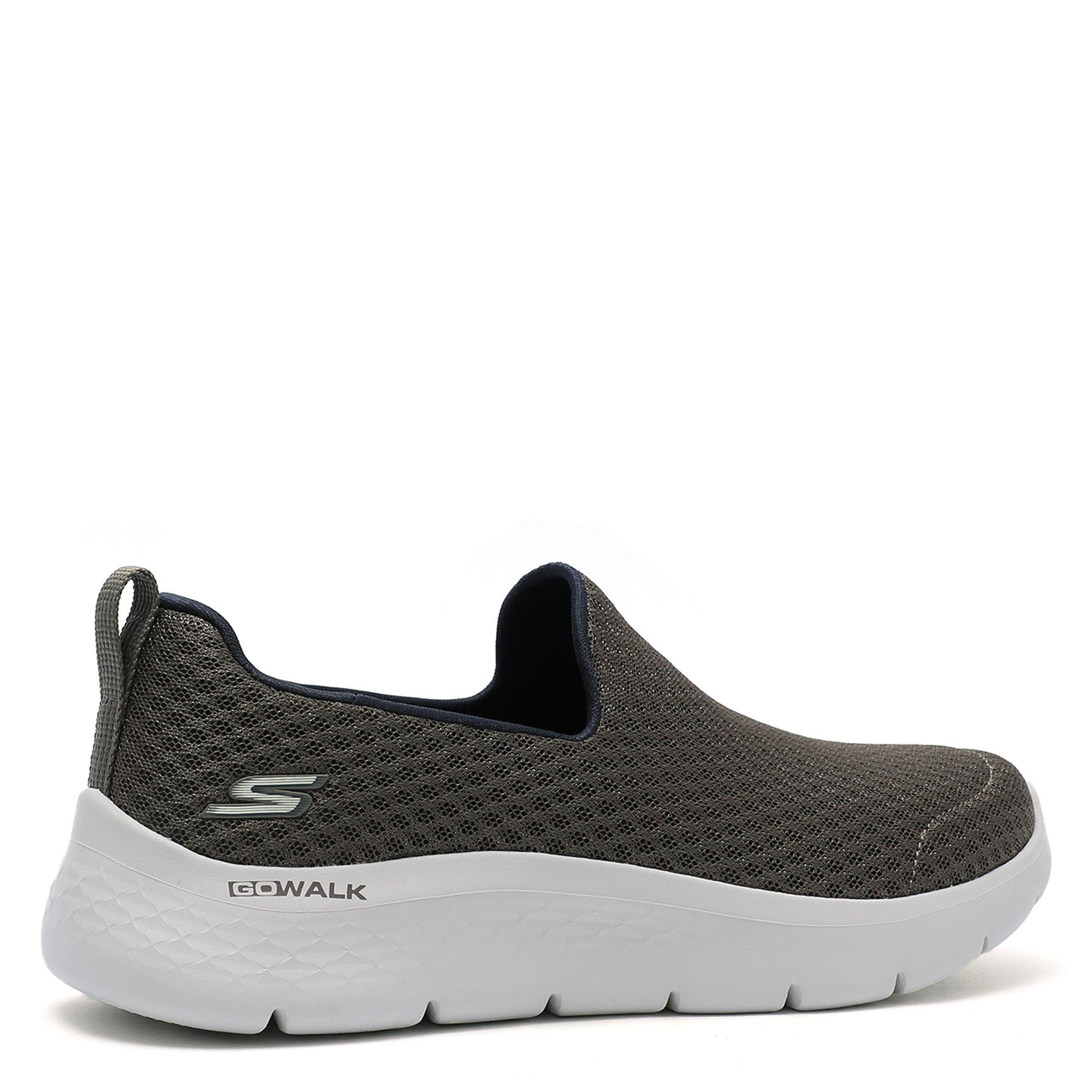 TAUPE/NAVY  - Skechers - GOwalk Flex Mens Slip On Trainers - 6