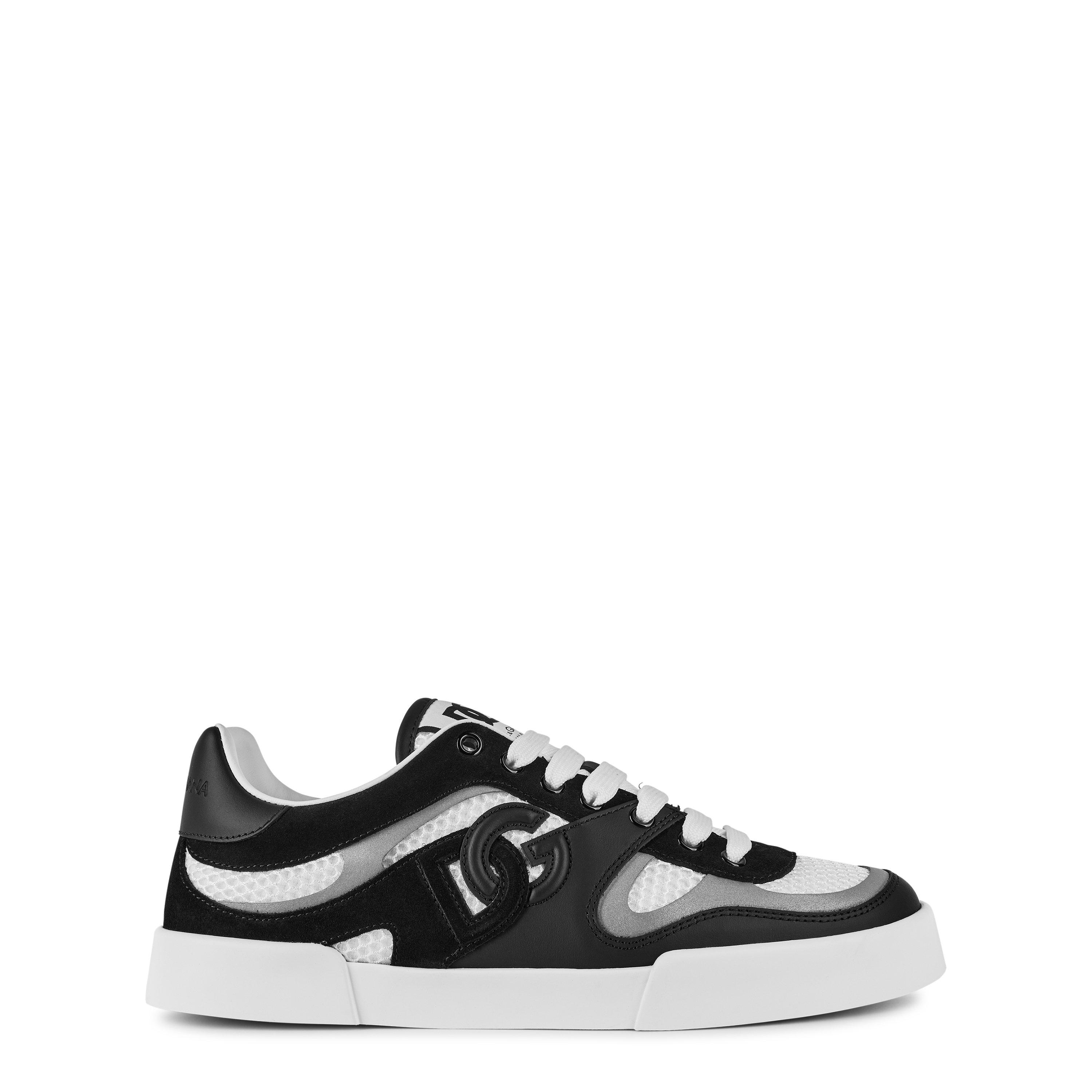 White/Black - Dolce and Gabbana - Men's Skate Mesh Chunky Trainers - 1