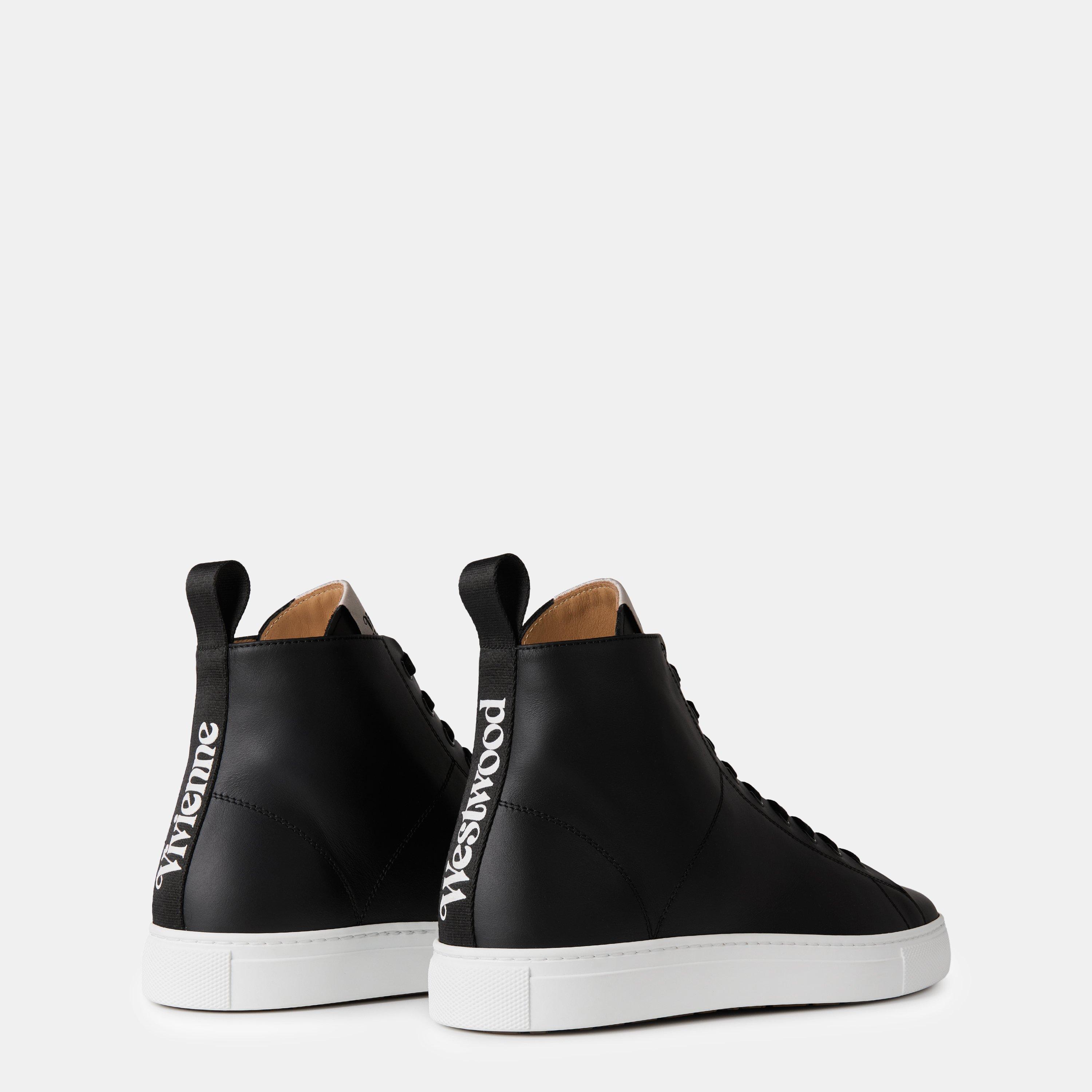 Black N401 - Vivienne Westwood - Leather High Tops - 5