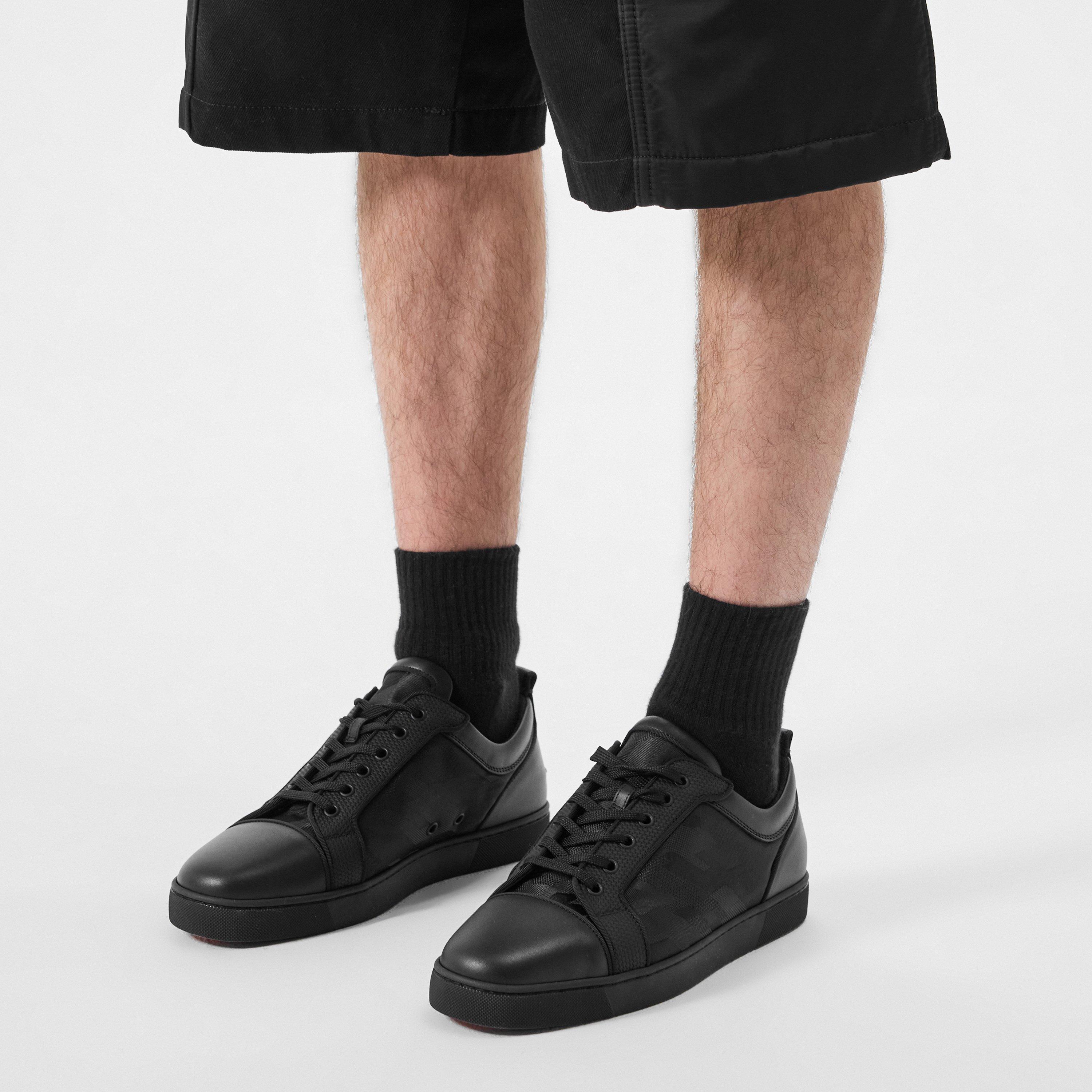 Black Jacquard - Christian Louboutin - Louis Junior Sneakers - 2