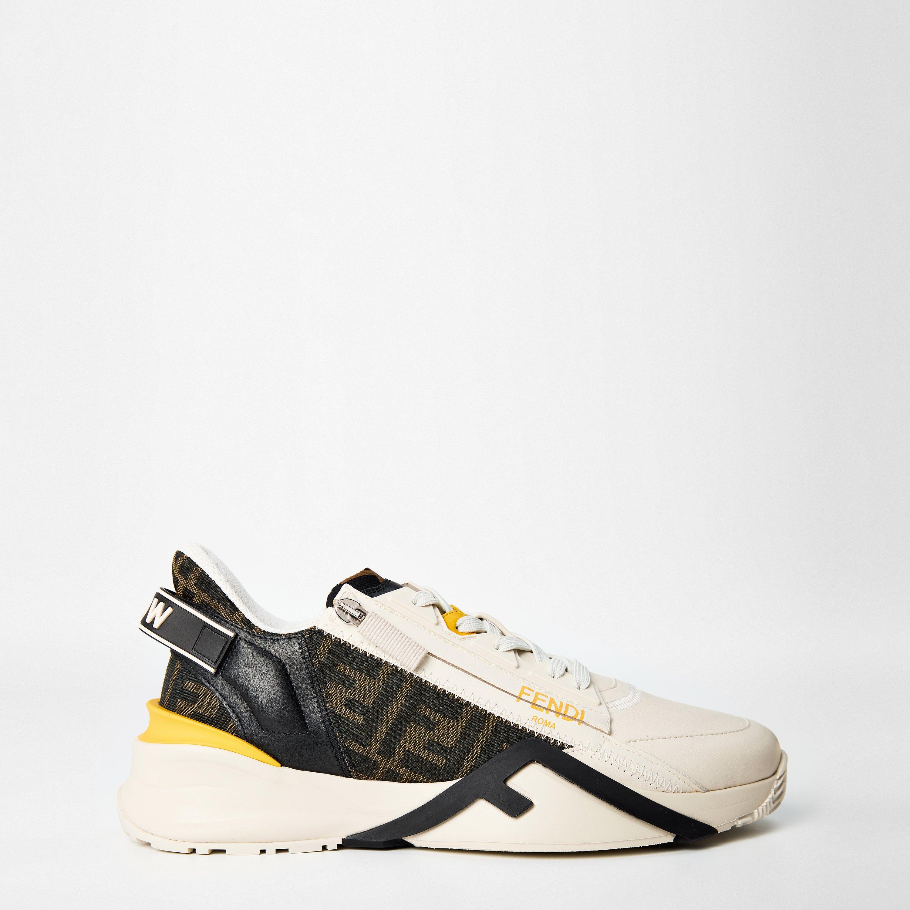 White/Yllw - Fendi - Flow Sneakers - 1