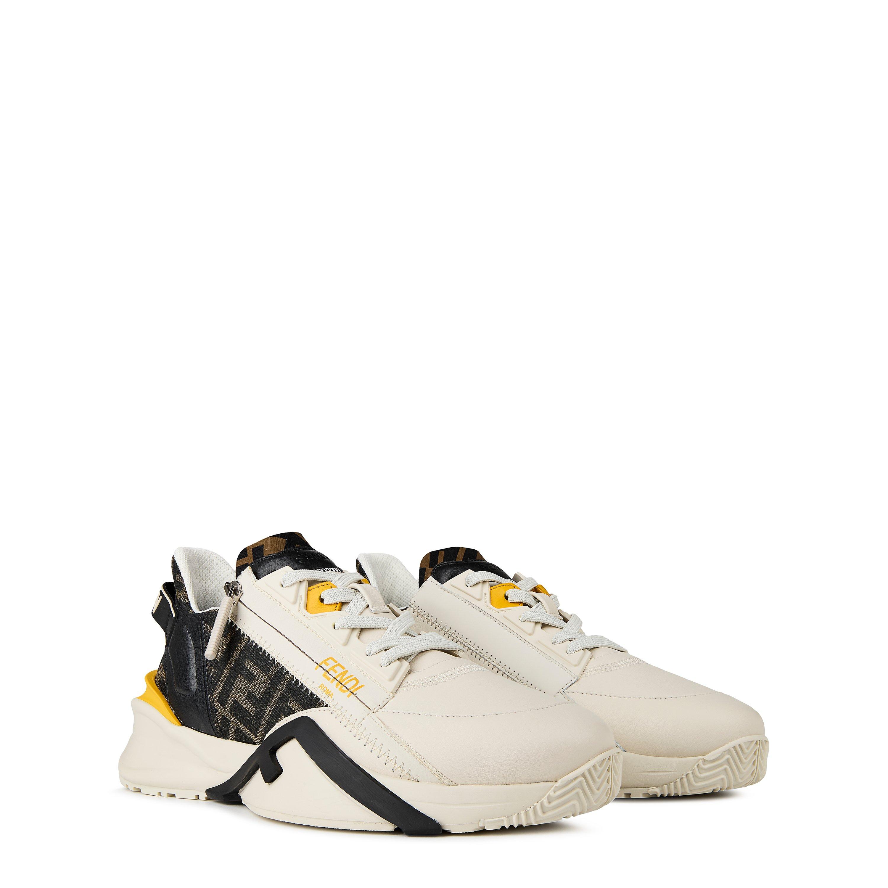 White/Yllw - Fendi - Flow Sneakers - 4