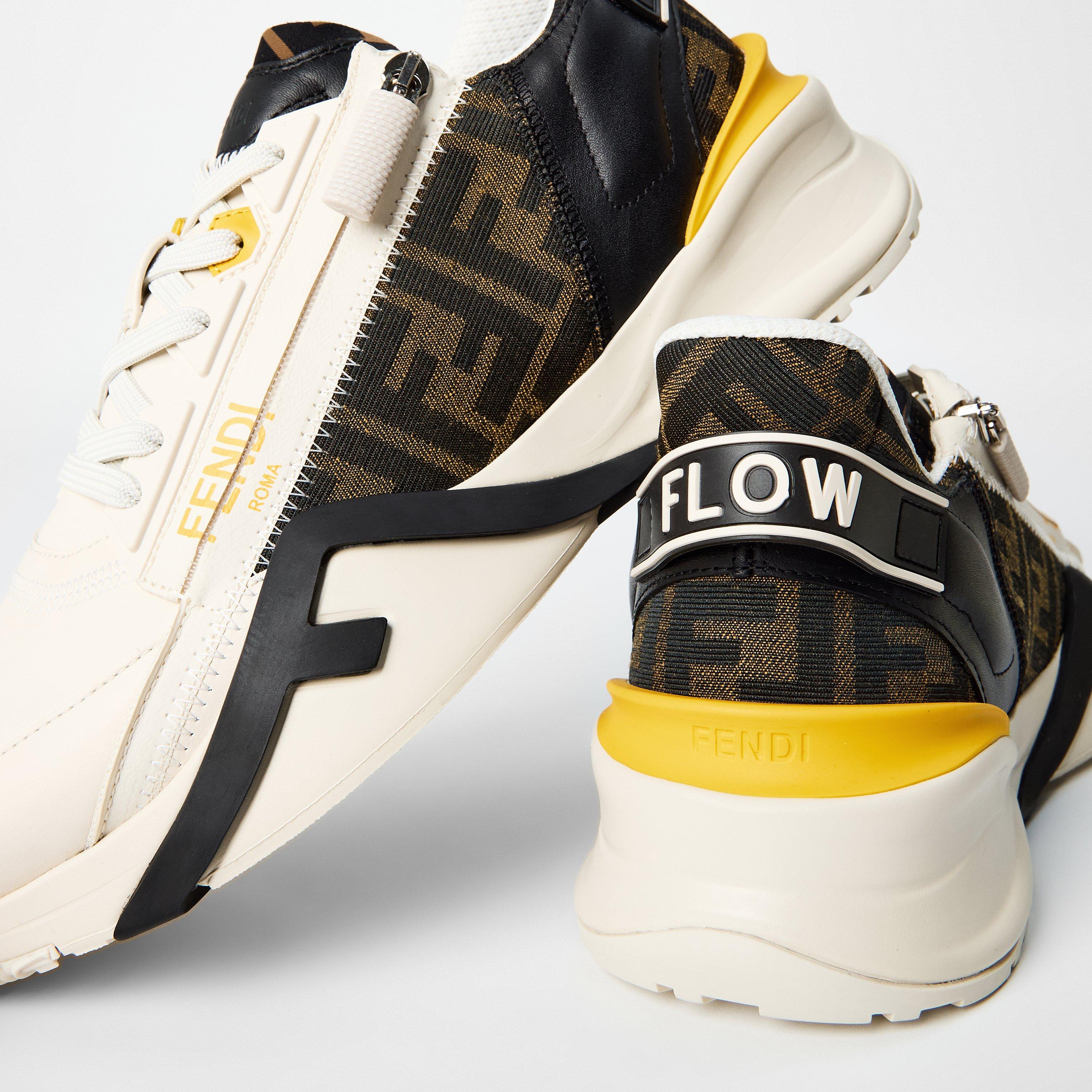 White/Yllw - Fendi - Flow Sneakers - 5
