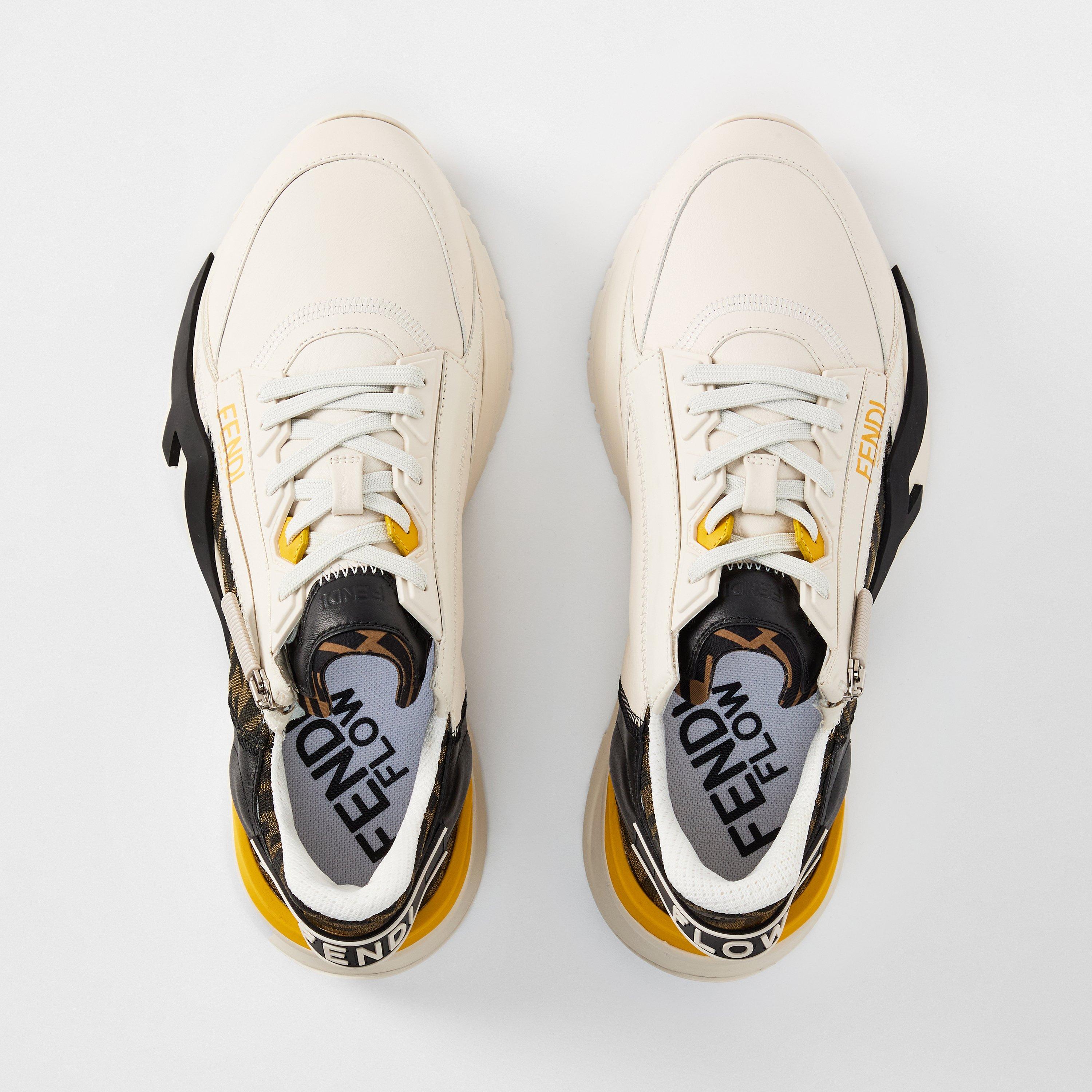 White/Yllw - Fendi - Flow Sneakers - 6