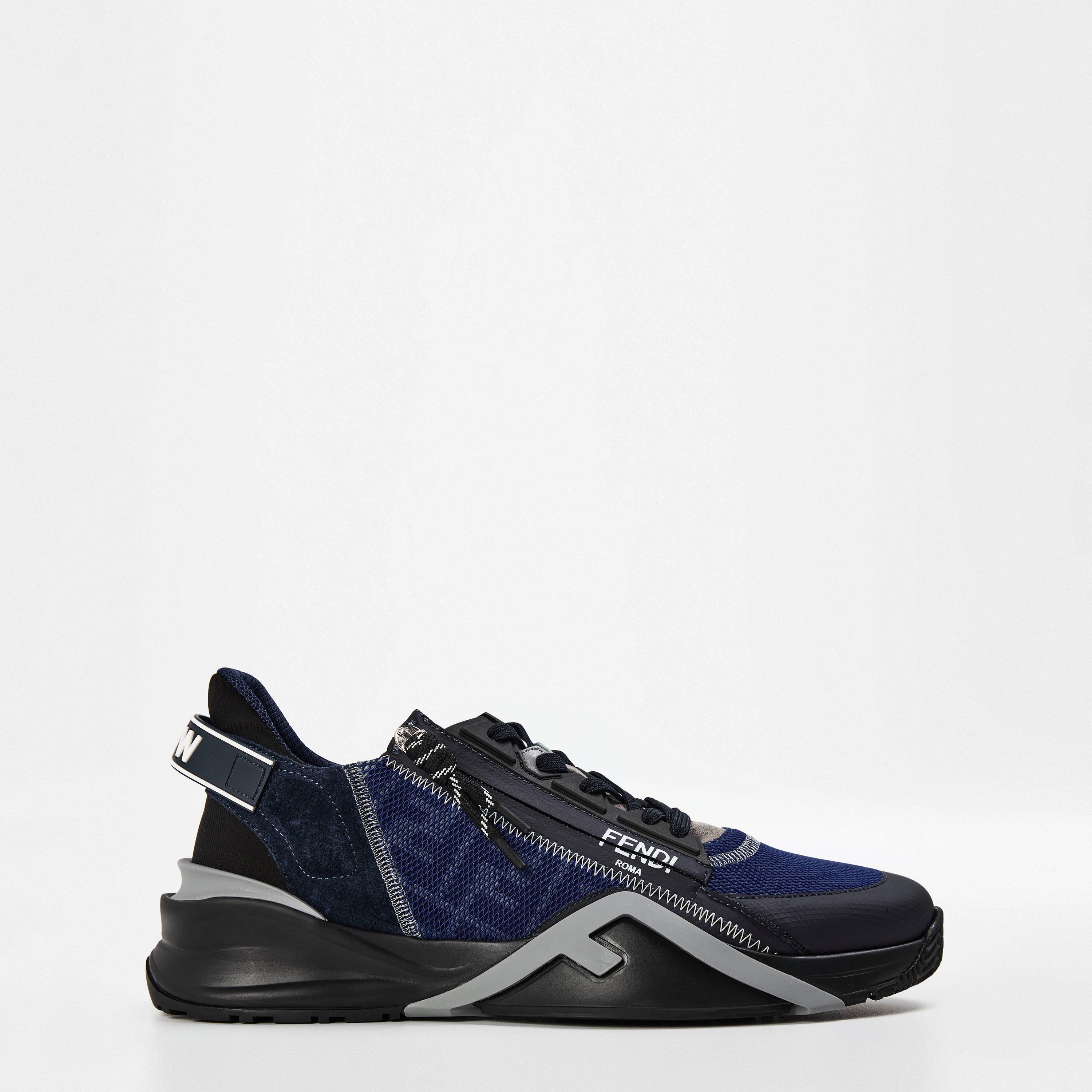Grey/Blue - Fendi - Flow Sneakers - 1