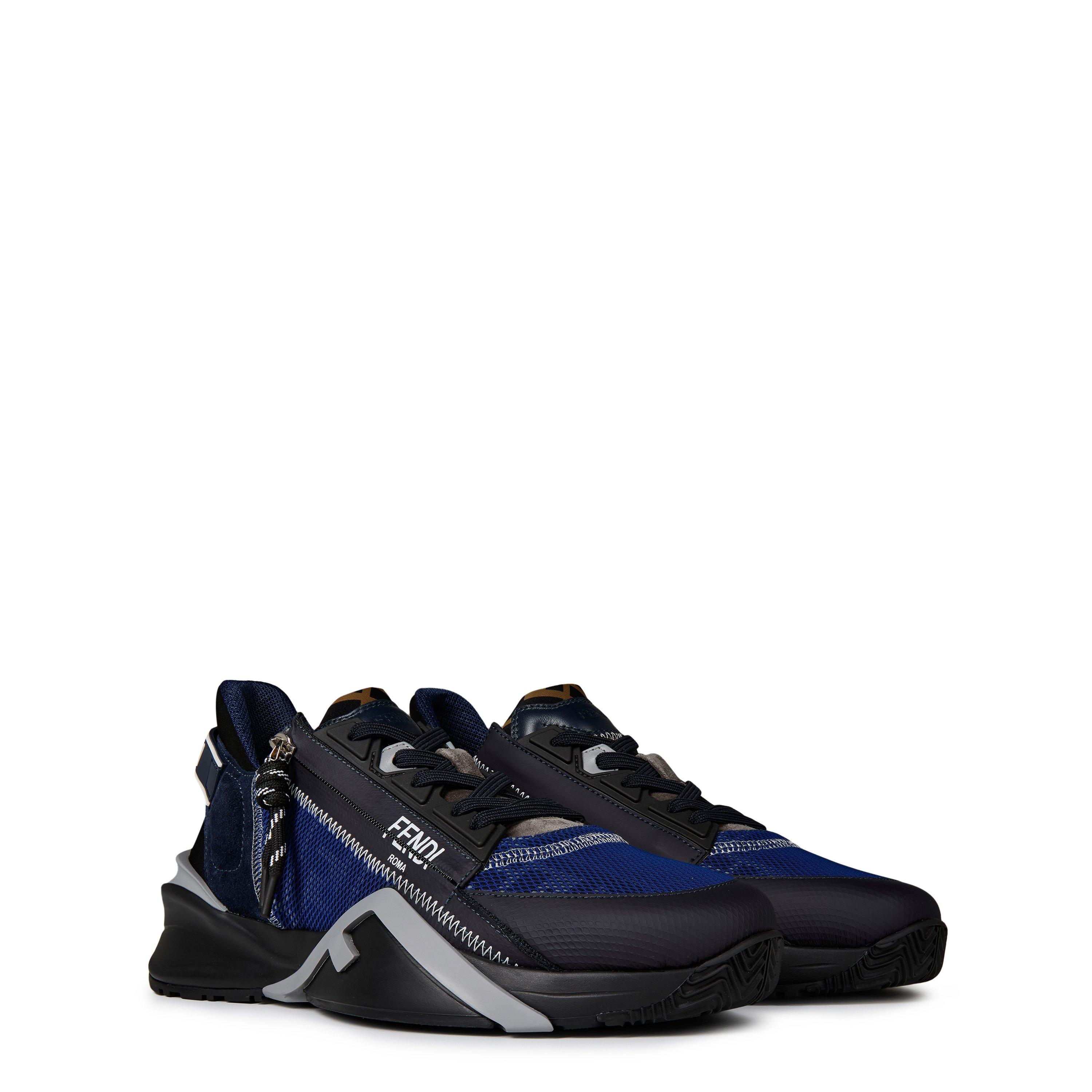 Grey/Blue - Fendi - Flow Sneakers - 4