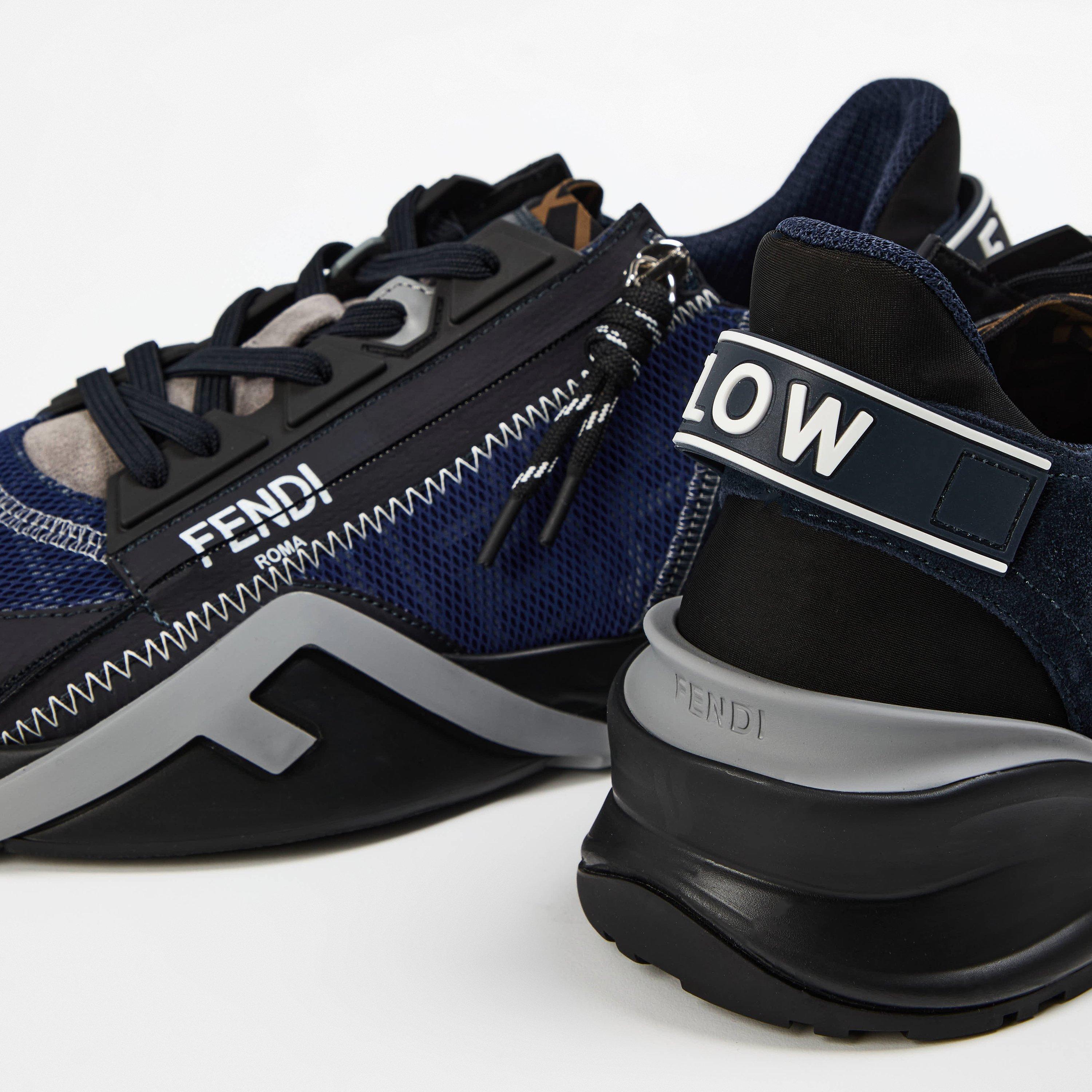 Grey/Blue - Fendi - Flow Sneakers - 5