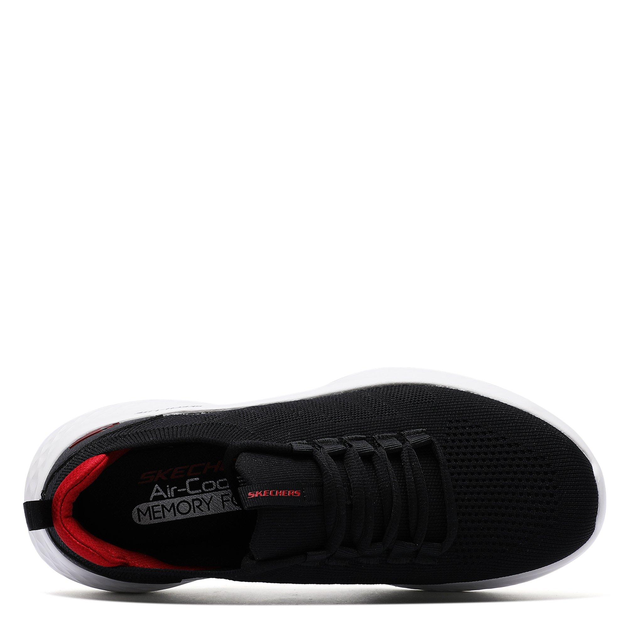 Black/Red - Skechers - Lite Pro Slip On Trainers Mens - 3