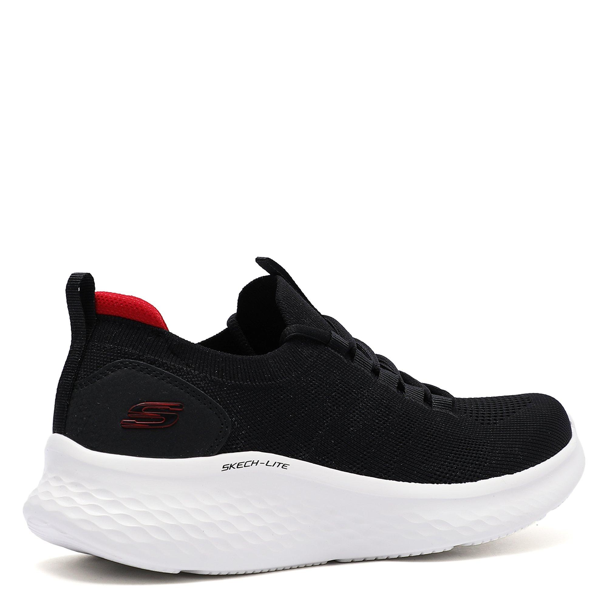 Black/Red - Skechers - Lite Pro Slip On Trainers Mens - 6