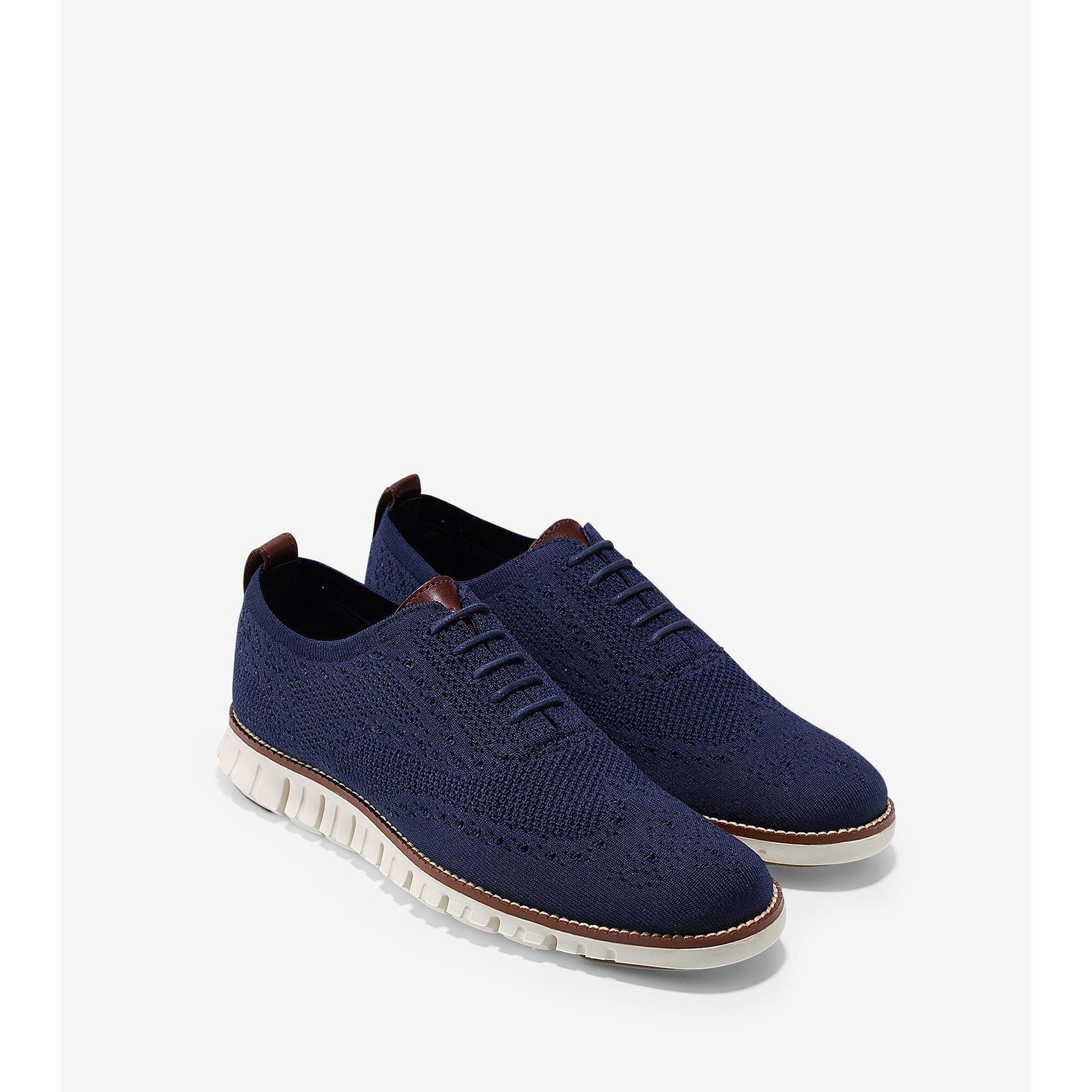 Marine Blue - Cole Haan - Zerogrand Stitchlite Ox Trainers - 5