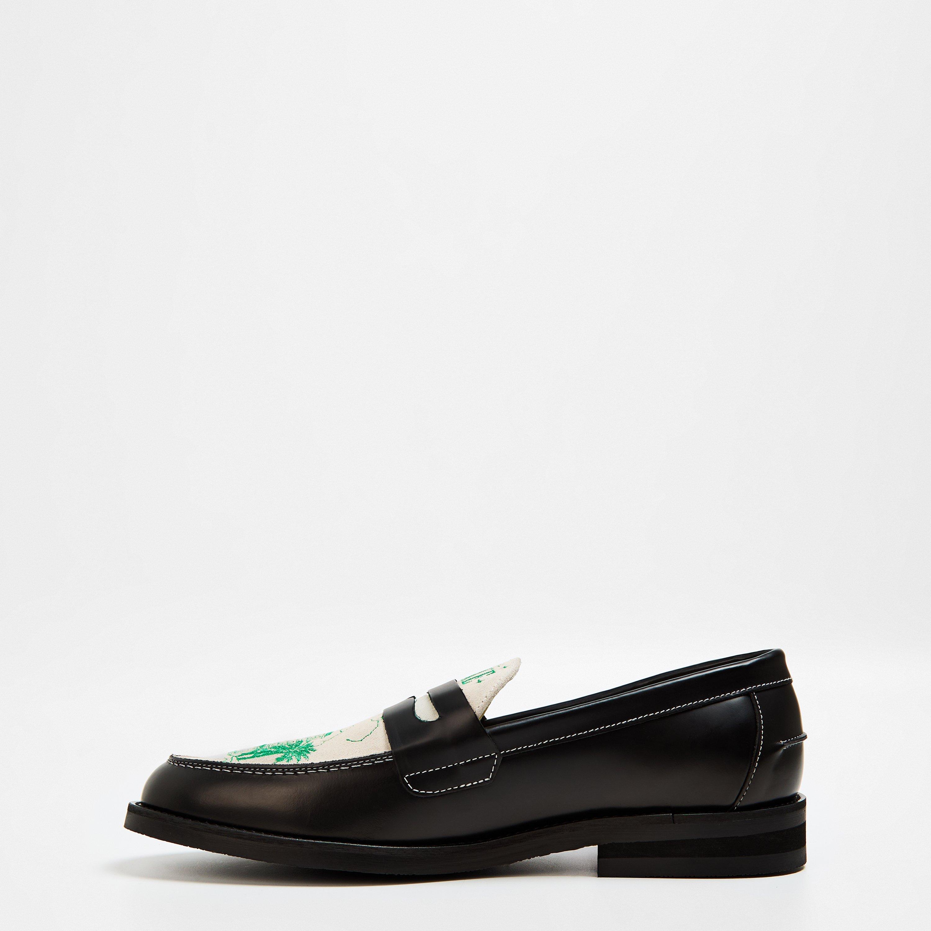 Black/White - Duke and Dexter - Casa Duke Penny Loafers - 2