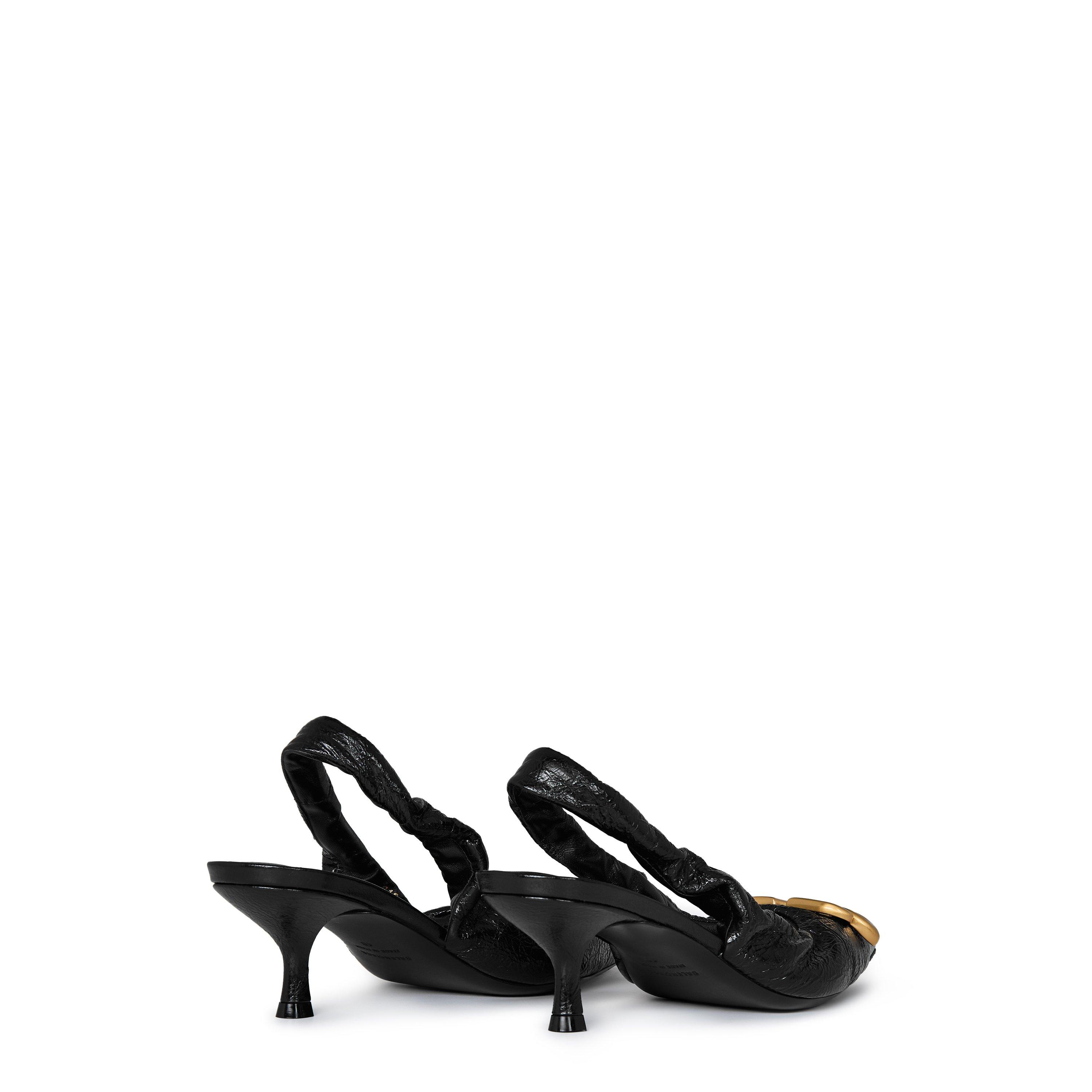 Black/Gold - Balenciaga - Women's Monaco Slingbacks - 5