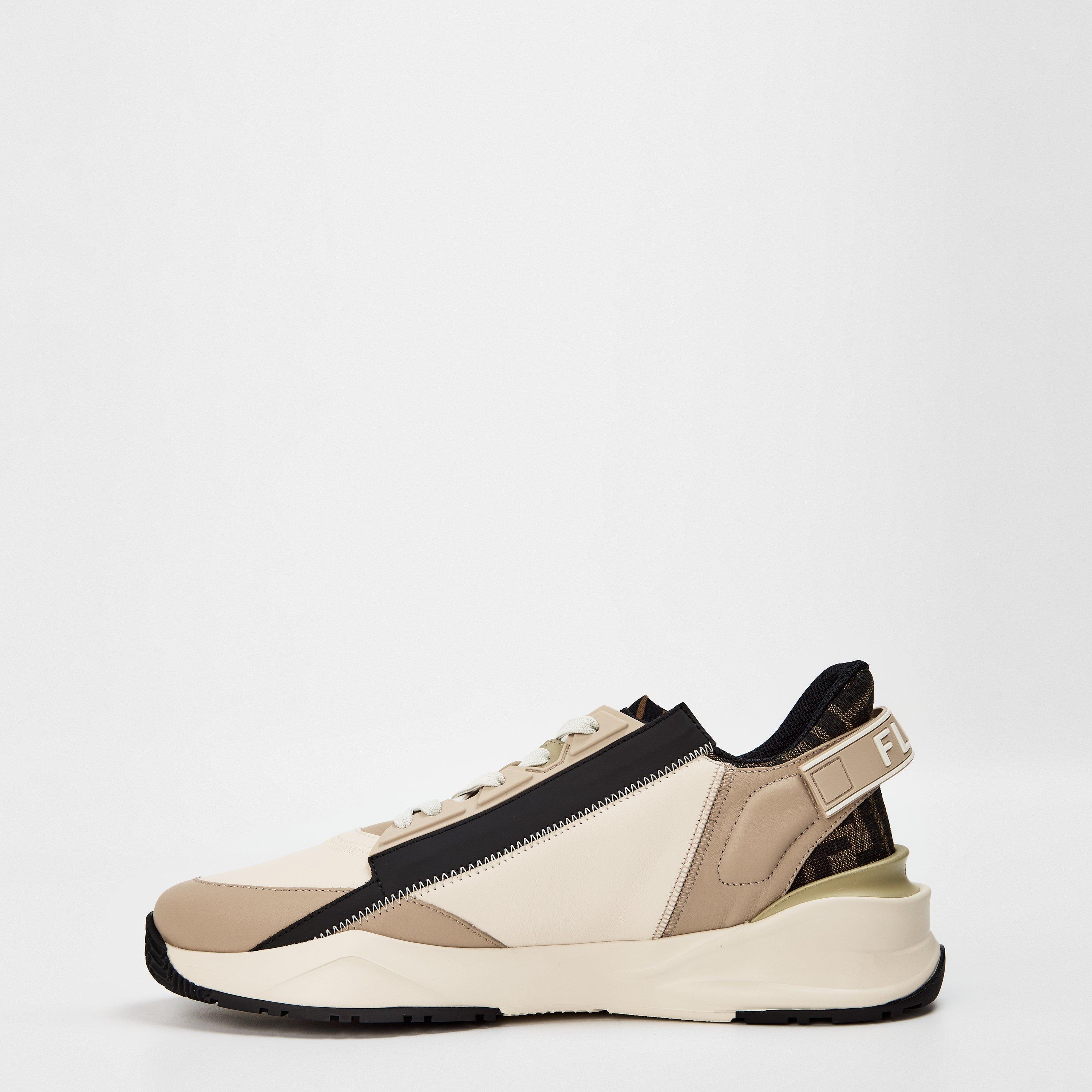 White/Beige - Fendi - Flow Low Top Trainers - 2