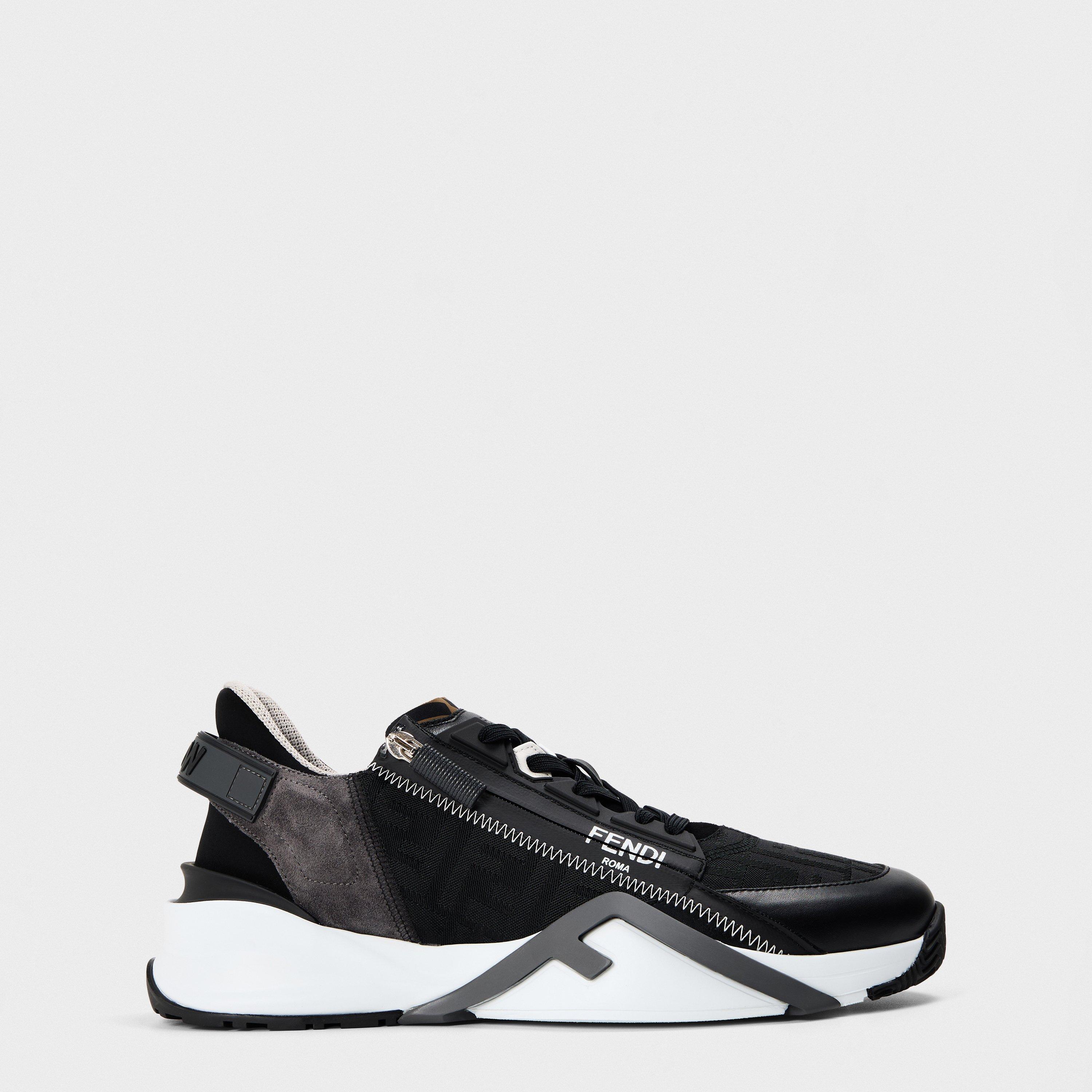 Fendi Flow Low Top Trainers - Black/Anth - Size 11 (46)