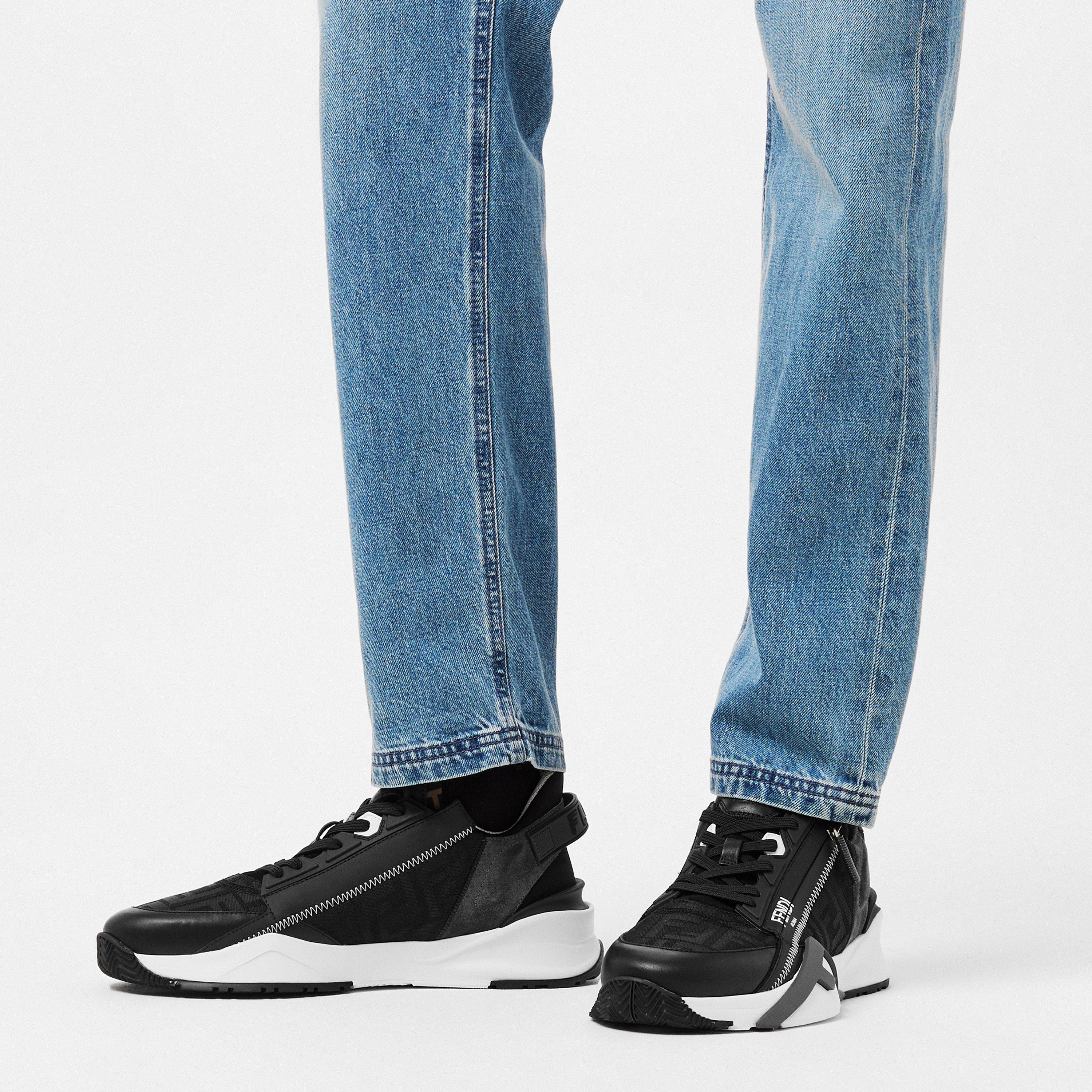 Black/Anth - Fendi - Flow Low Top Trainers - 3