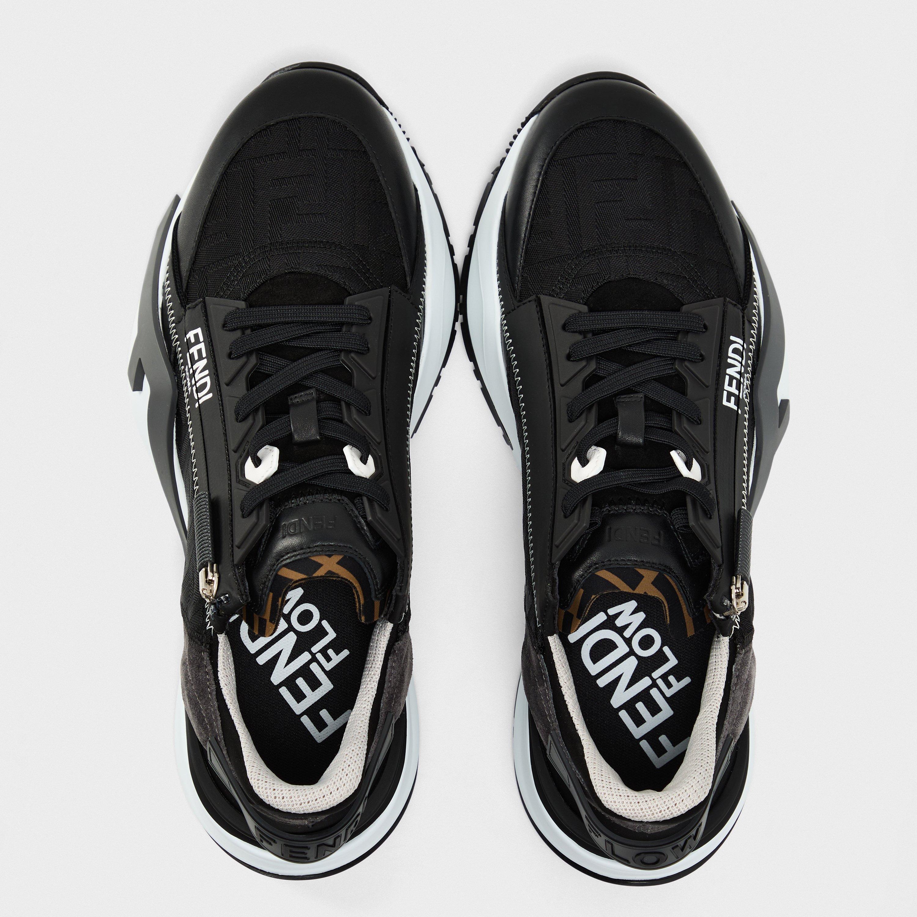 Black/Anth - Fendi - Flow Low Top Trainers - 5