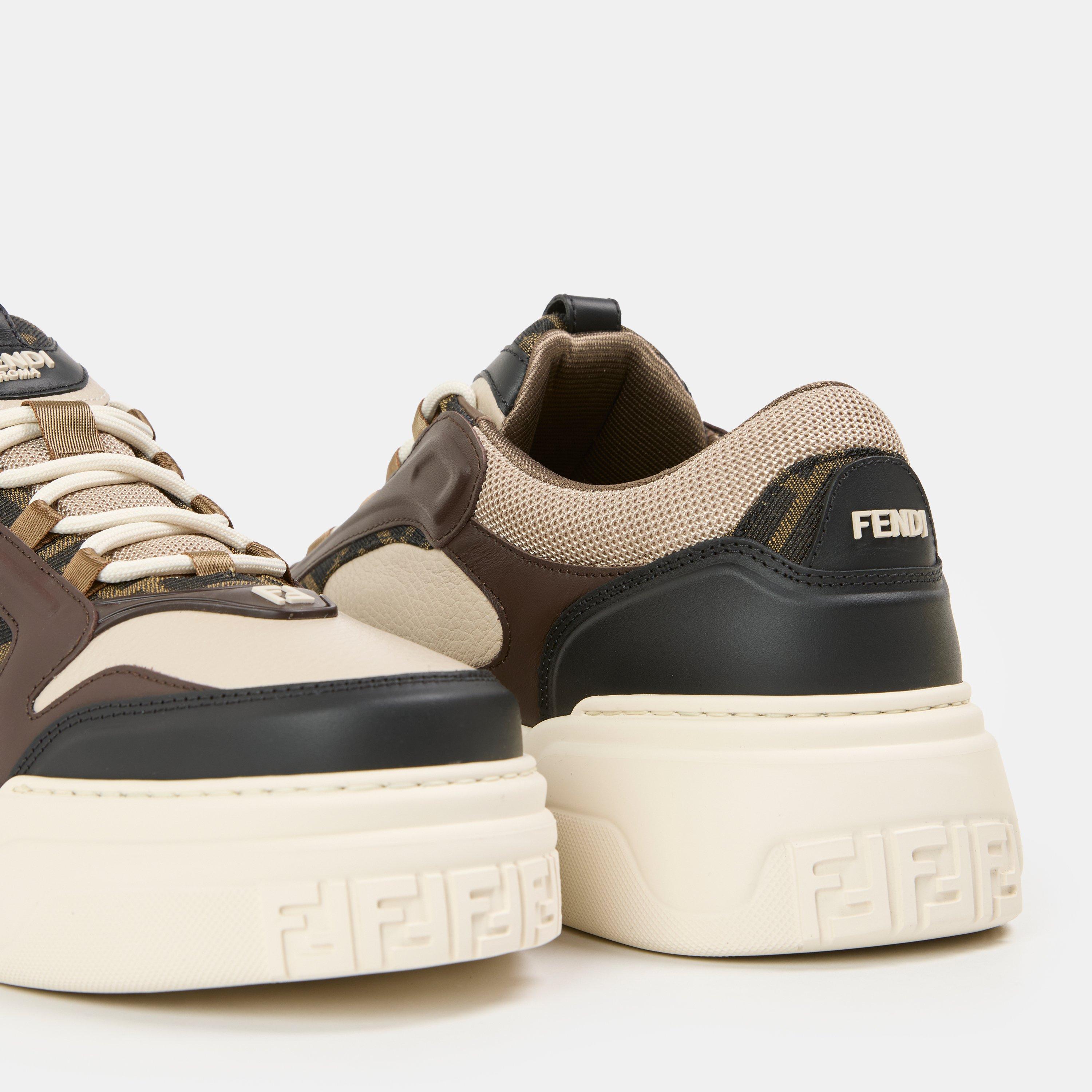 Black/Latte - Fendi - Force Low Trainers - 4