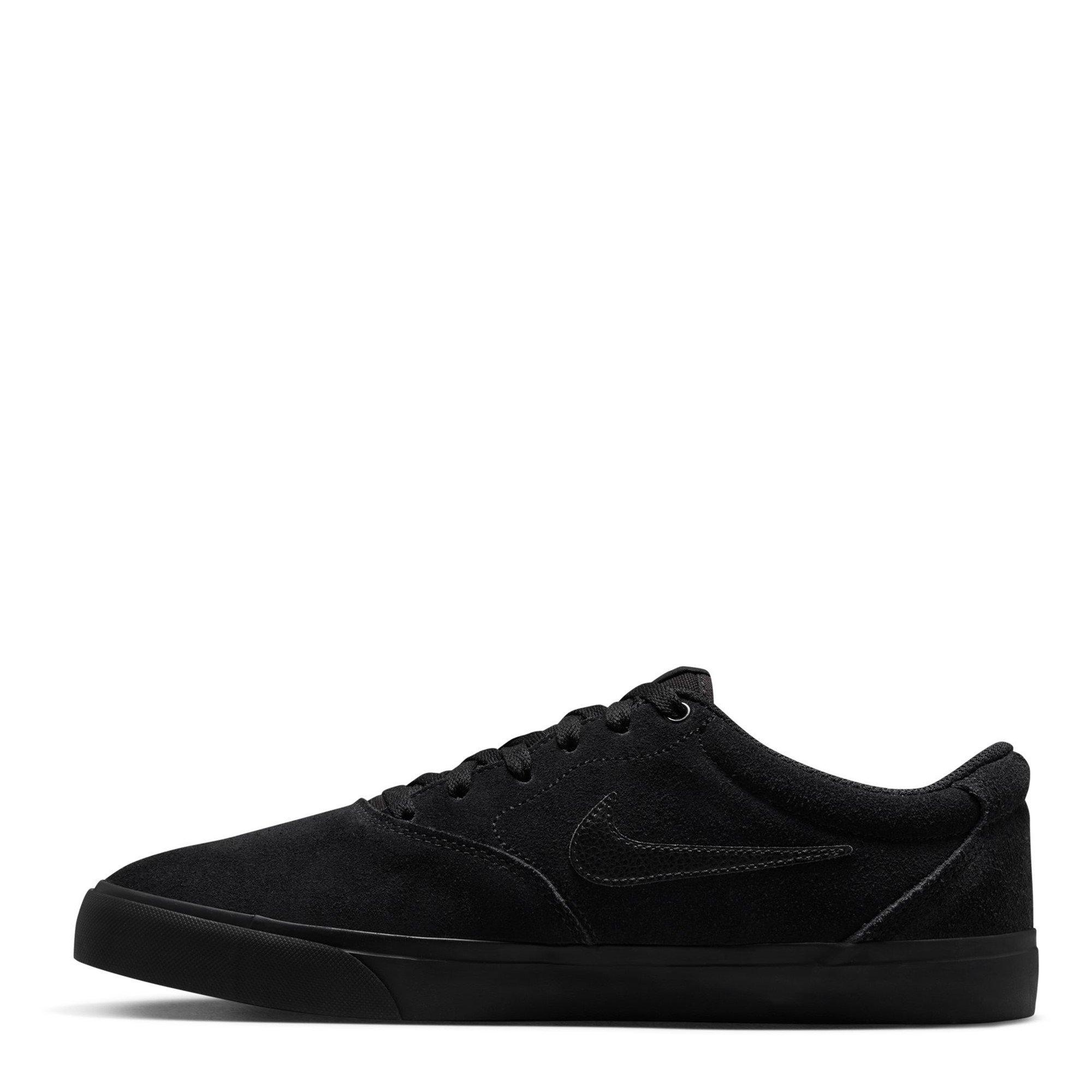 Black/Black - Nike - Charge Low Suede Shoes Mens - 2