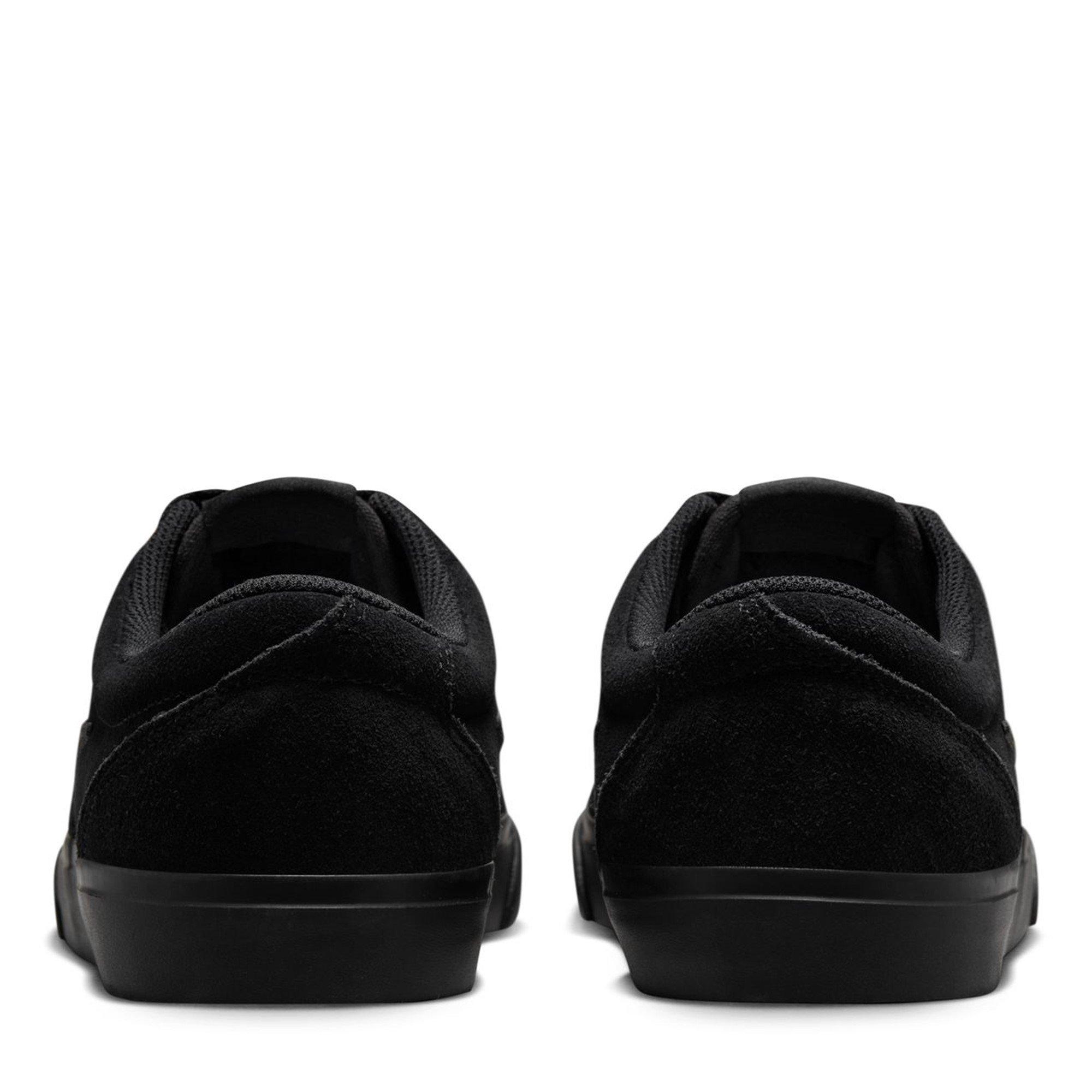 Black/Black - Nike - Charge Low Suede Shoes Mens - 4
