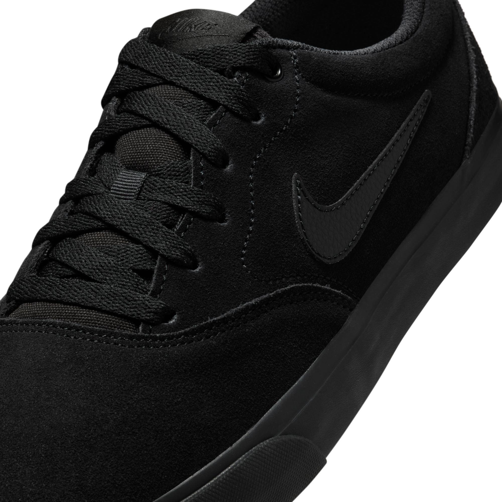 Black/Black - Nike - Charge Low Suede Shoes Mens - 7