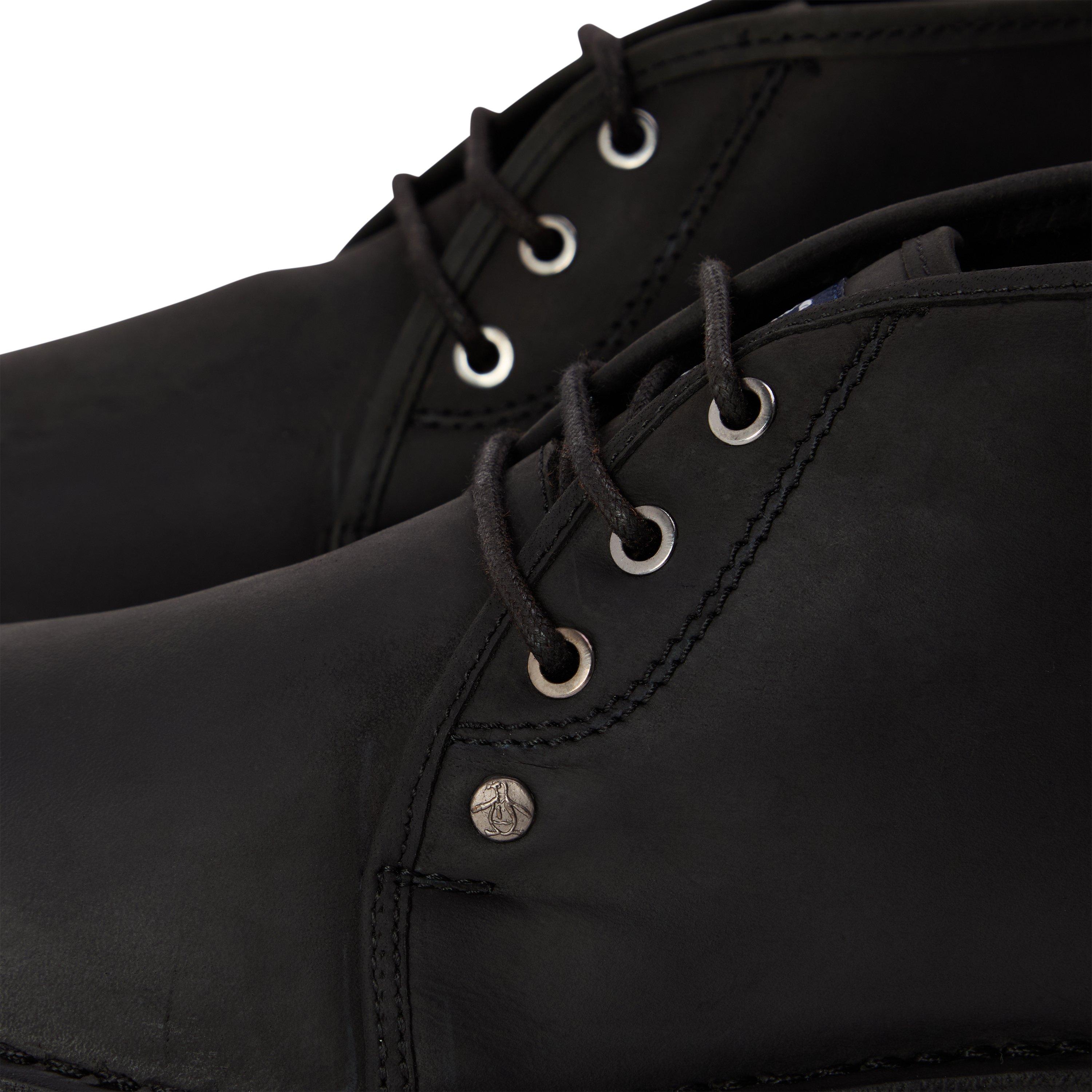 Black - Original Penguin - Legal Leather Crazy Horse Mens - 3