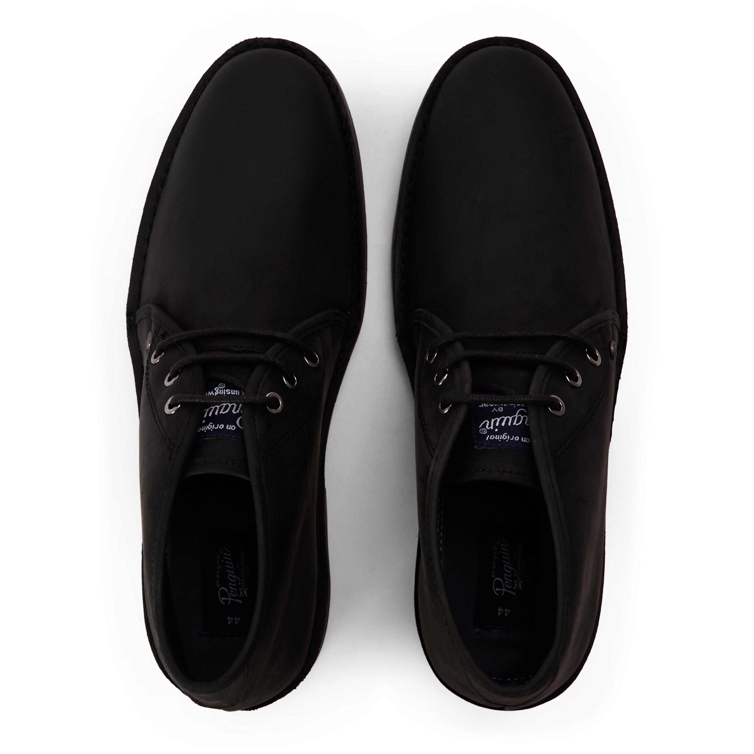Black - Original Penguin - Legal Leather Crazy Horse Mens - 4
