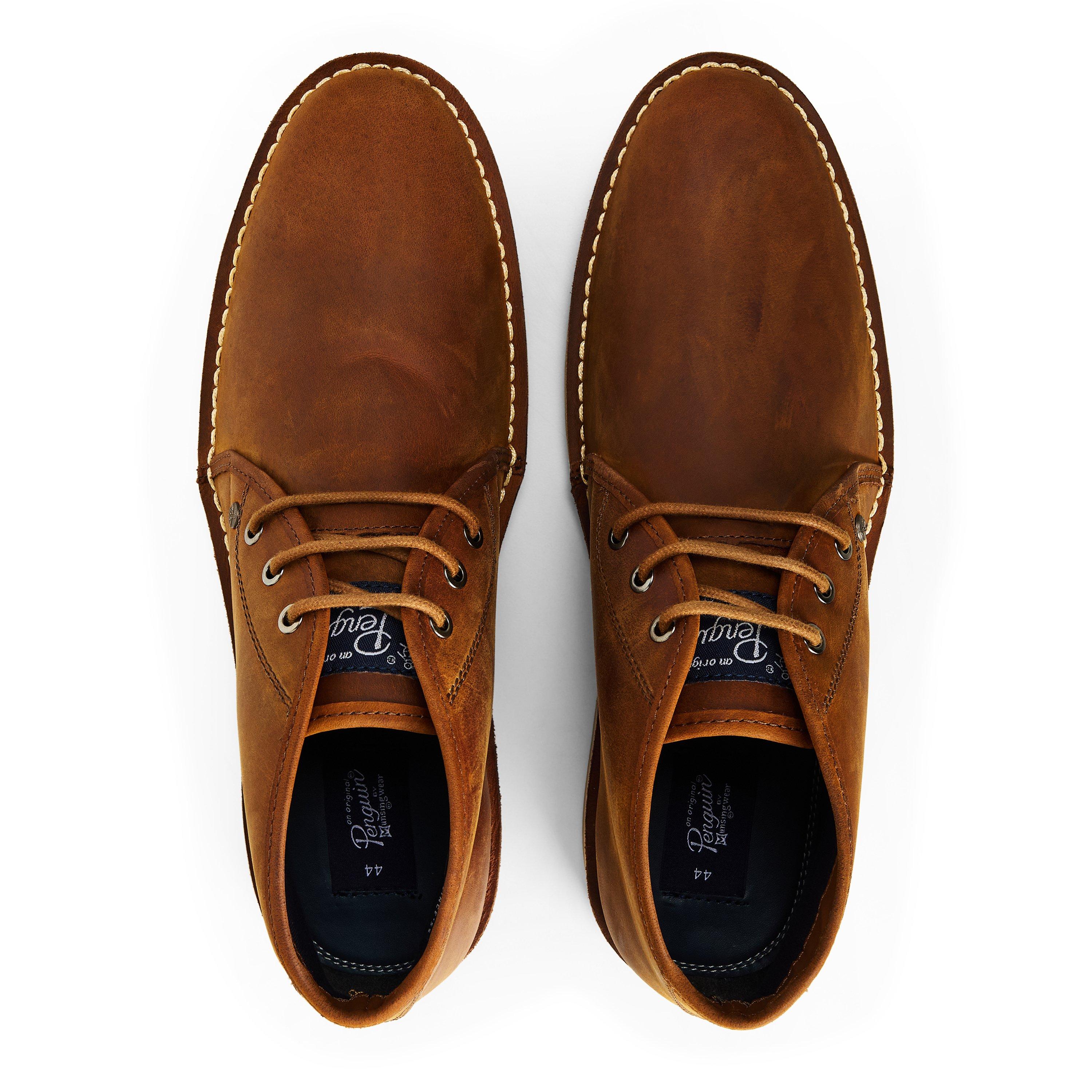 Brown - Penguin - Legal Leather Crazy Horse Mens - 3