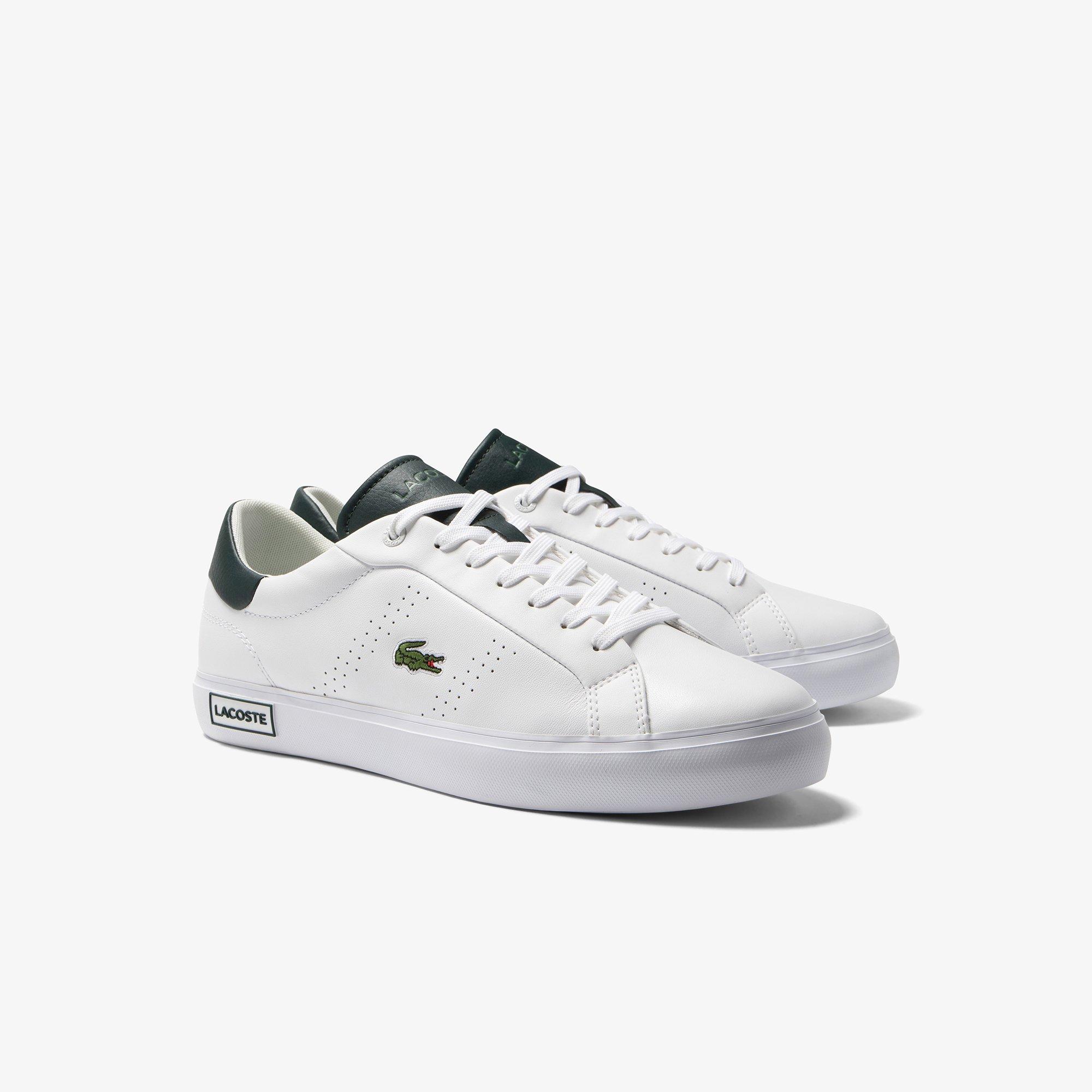 White/DkGreen - Lacoste - Power Court trainer - 2