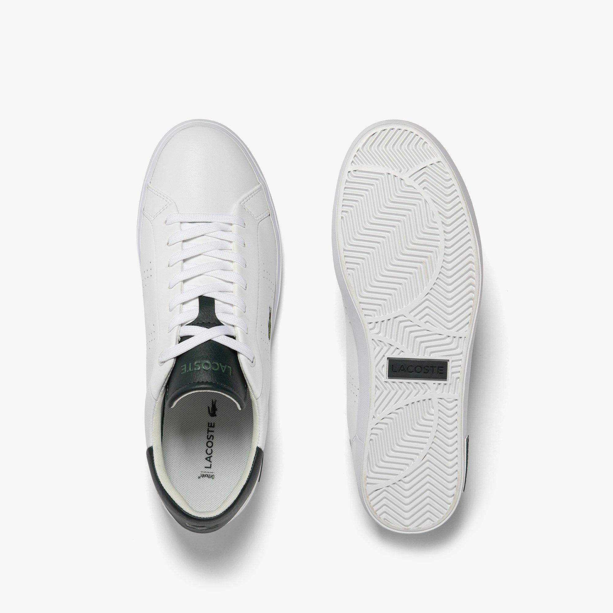 White/DkGreen - Lacoste - Power Court trainer - 4