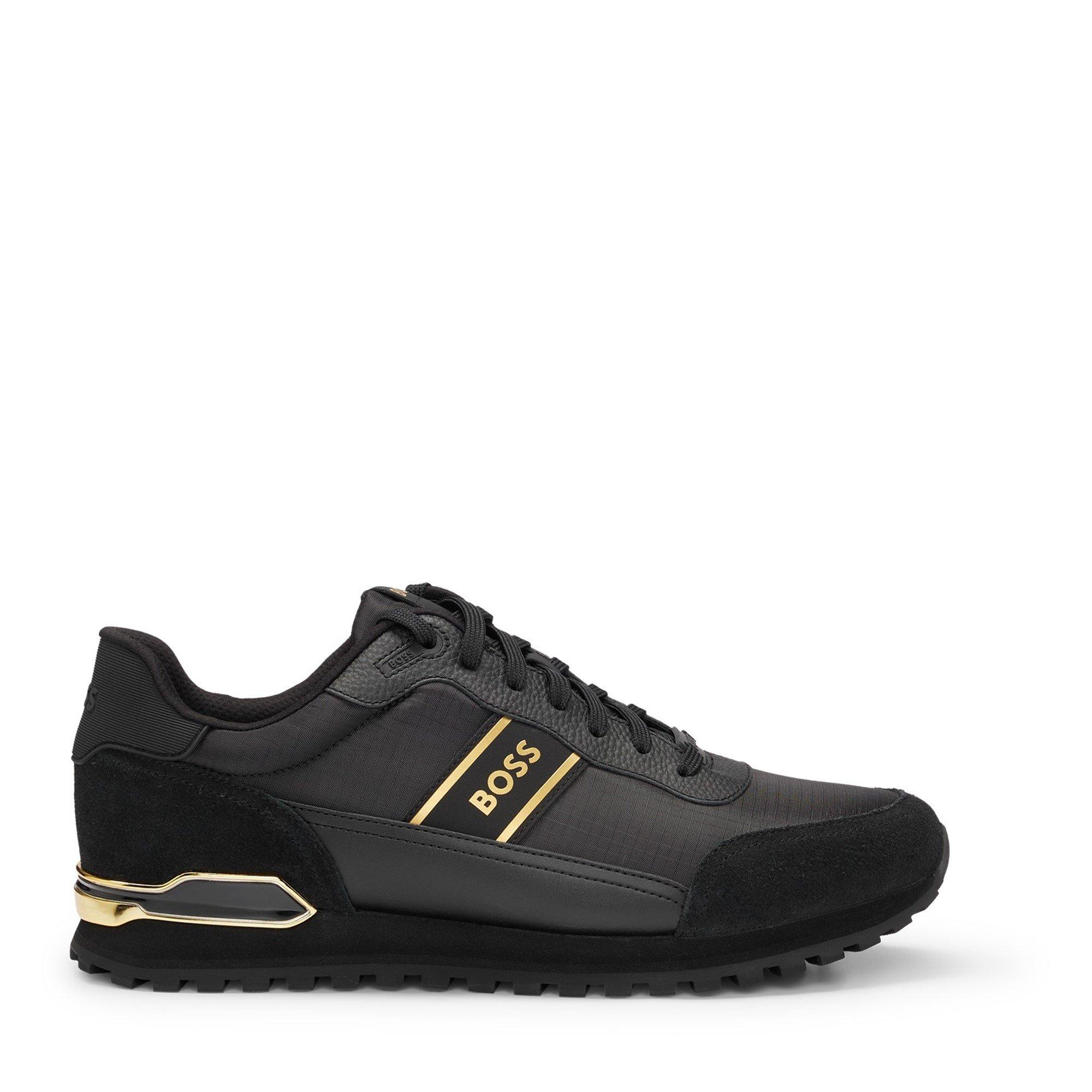 Schwarz/Gold 007 - Boss - Mens BOSS Parkour Running Trainers Dynamic Perfomance Design - 1