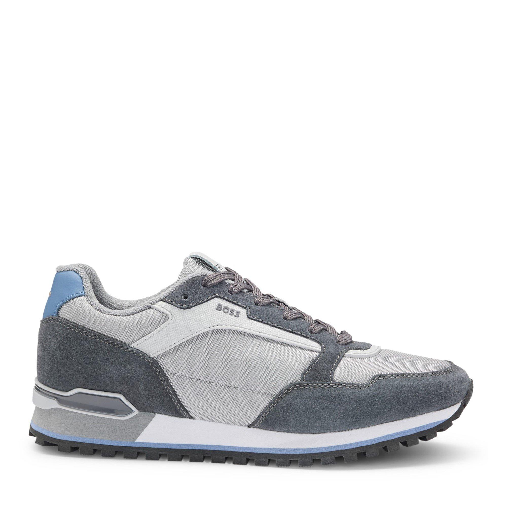 Boss Mens BOSS Parkour Running Trainers Dynamic Perfomance Design - Medium Grey 034 - Size 8 (42)