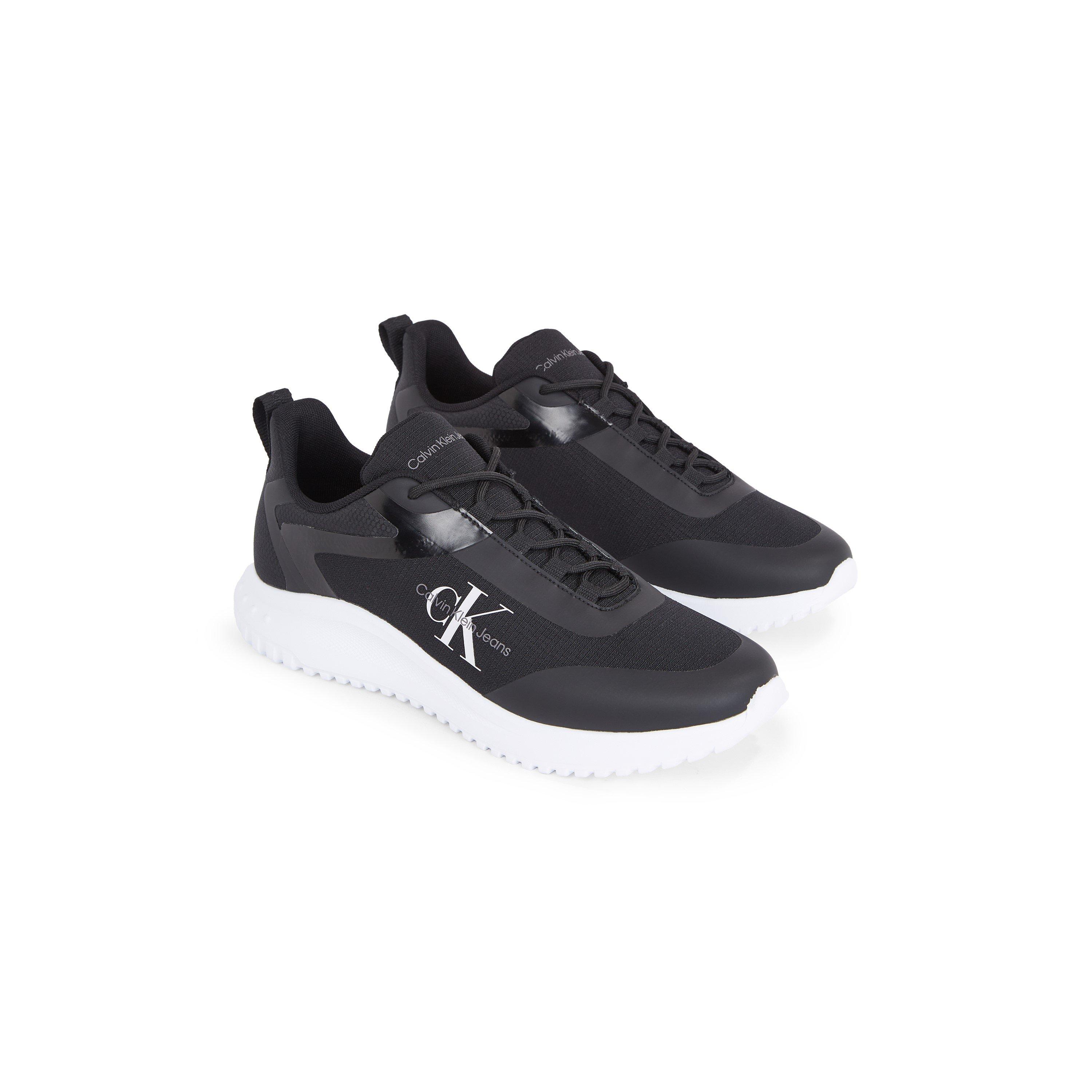 Black/White - Calvin Klein Jeans - EVA RUNNER LOW LACE ML MIX - 3